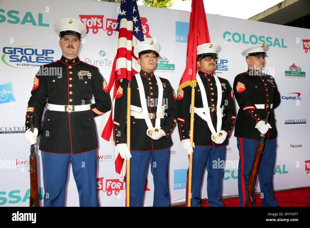 LOS ANGELES - OCT 24: US Marine Color Guard at the Toys for Tots Legacy ...
