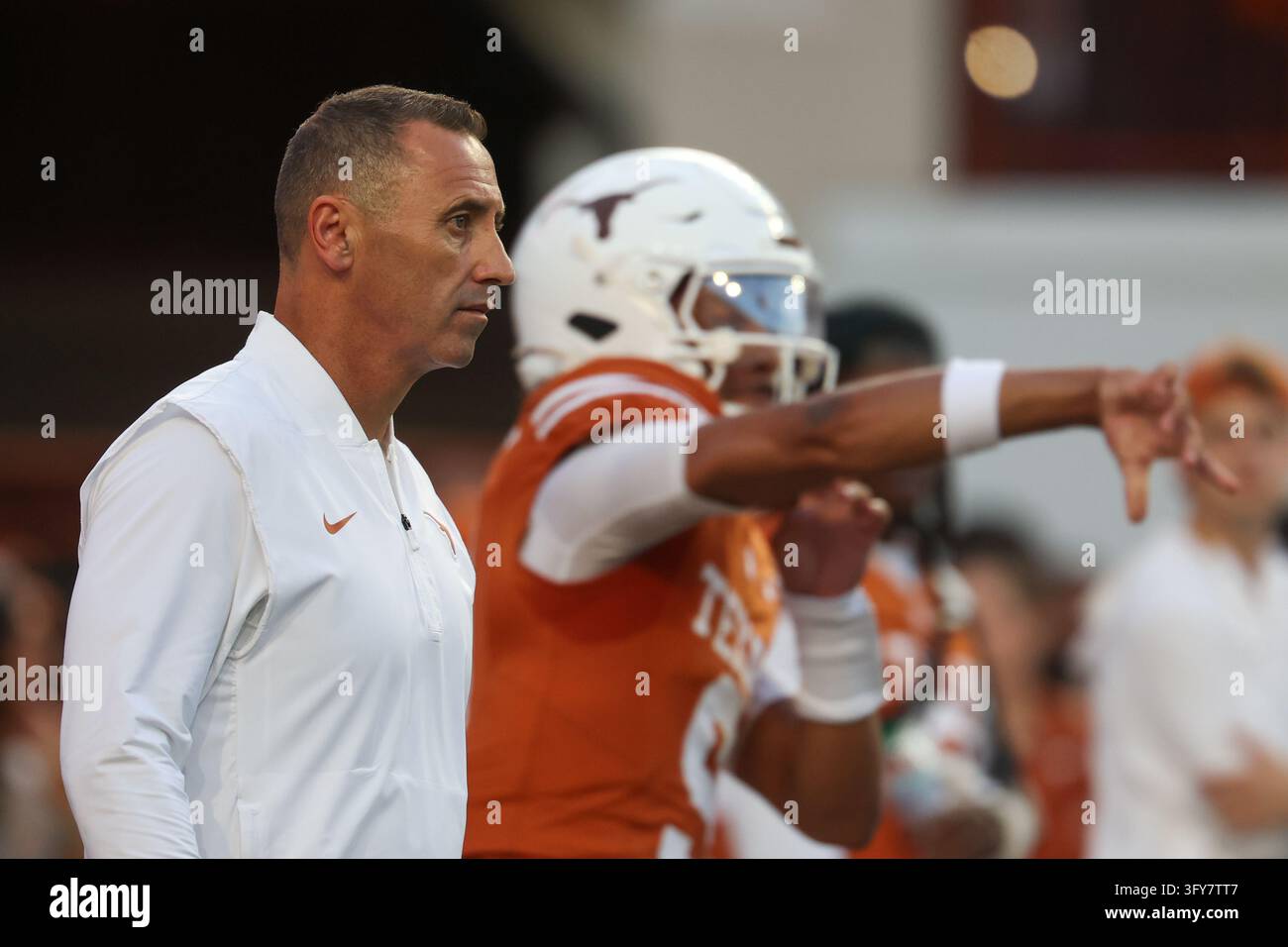 AUSTIN, TX - OCTOBER 24: Texas Longhorns head coach Steve Sarkisian ...