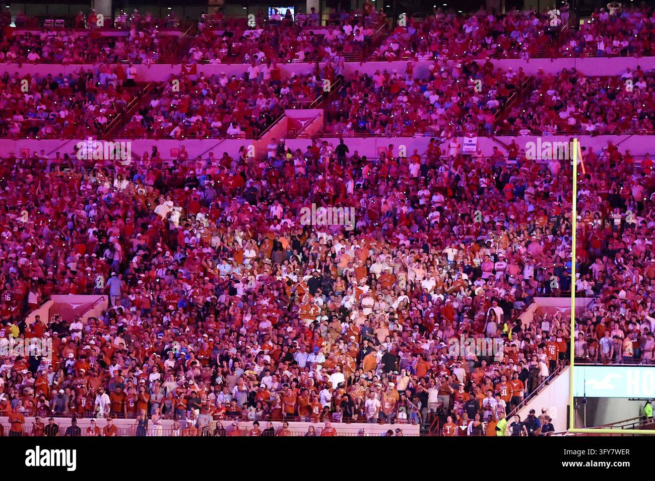 AUSTIN, TX - OCTOBER 24: The Texas Longhorn logo is displayed on the ...