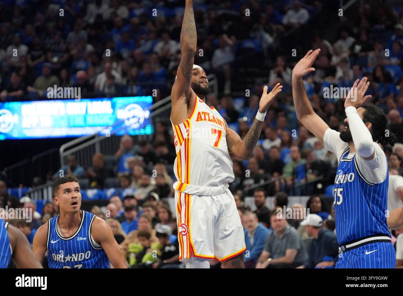 Alex Walker Orlando, Florida, USA, October 21, 2026, Atlanta Hawks guard Nickeil ...