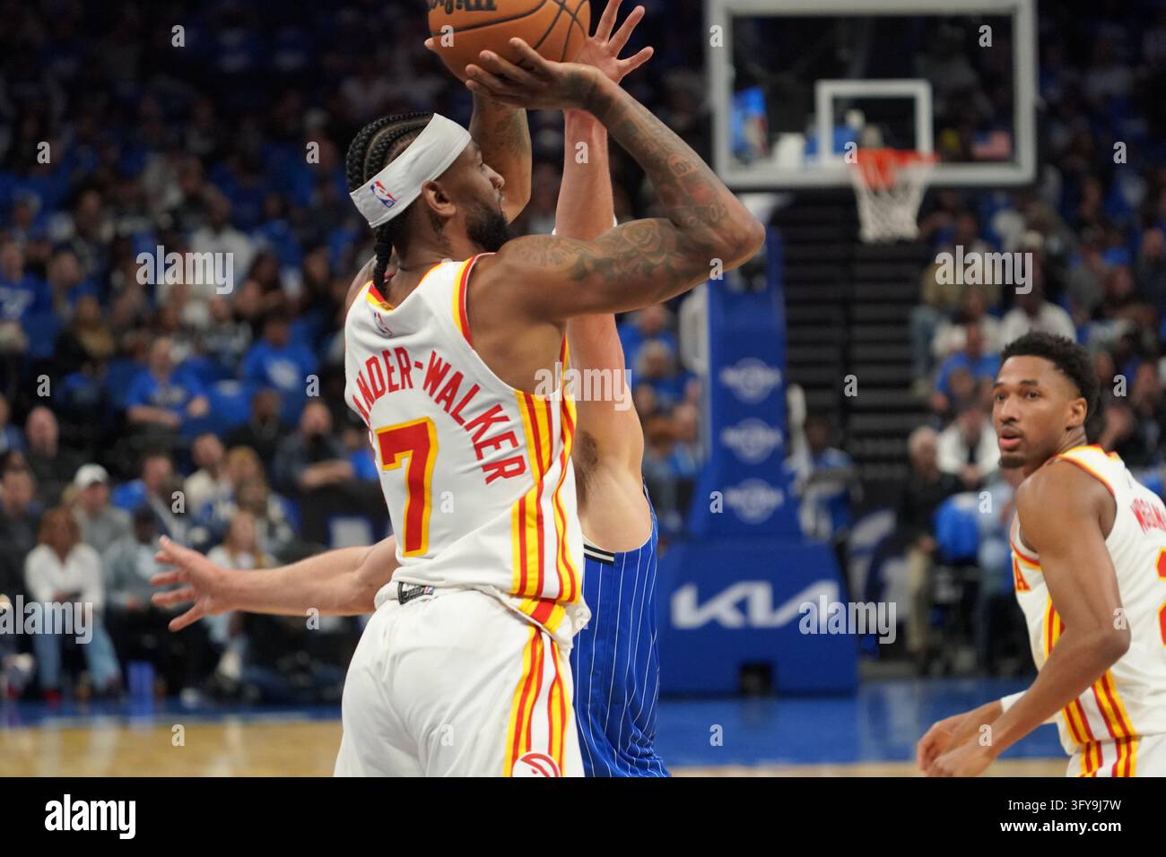 Alex Walker Orlando, Florida, USA, October 21, 2026, Atlanta Hawks guard Nickeil ...