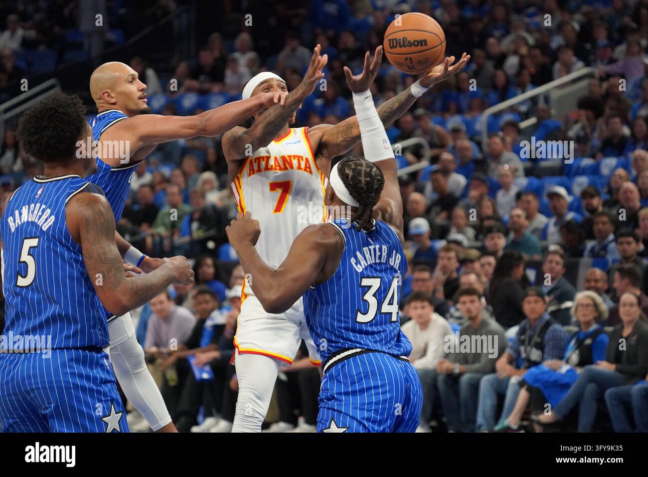 Alex Walker Orlando, Florida, USA, October 21, 2026, Atlanta Hawks guard Nickeil ...