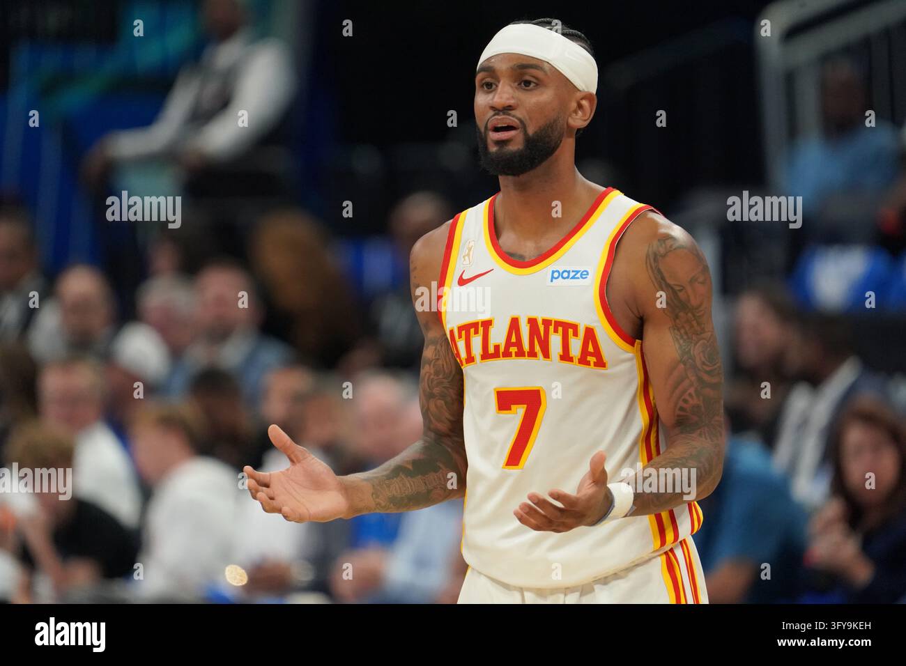 Orlando, Florida, USA, October 21, 2026, Atlanta Hawks guard Nickeil ...