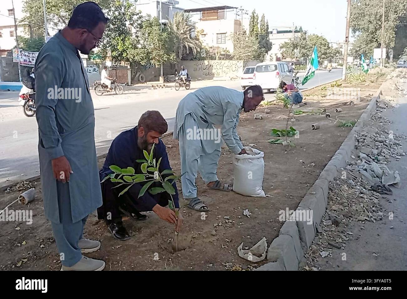 KARACHI, PAKISTAN - 26-Oct-2026: A tree plantation campaign was ...
