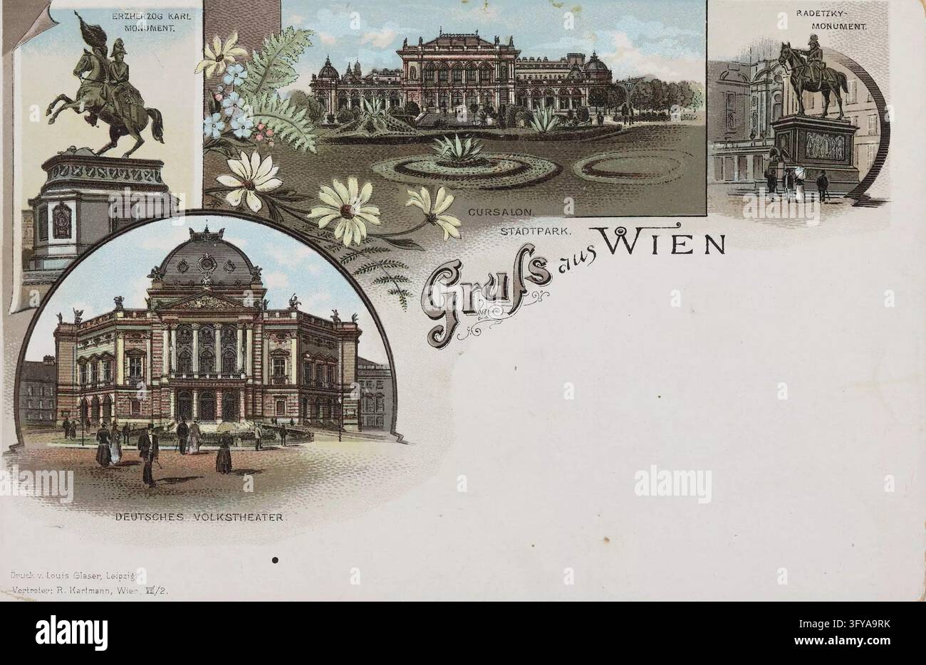 Vienna landmarks arranged hi-res stock photography and images - Alamy