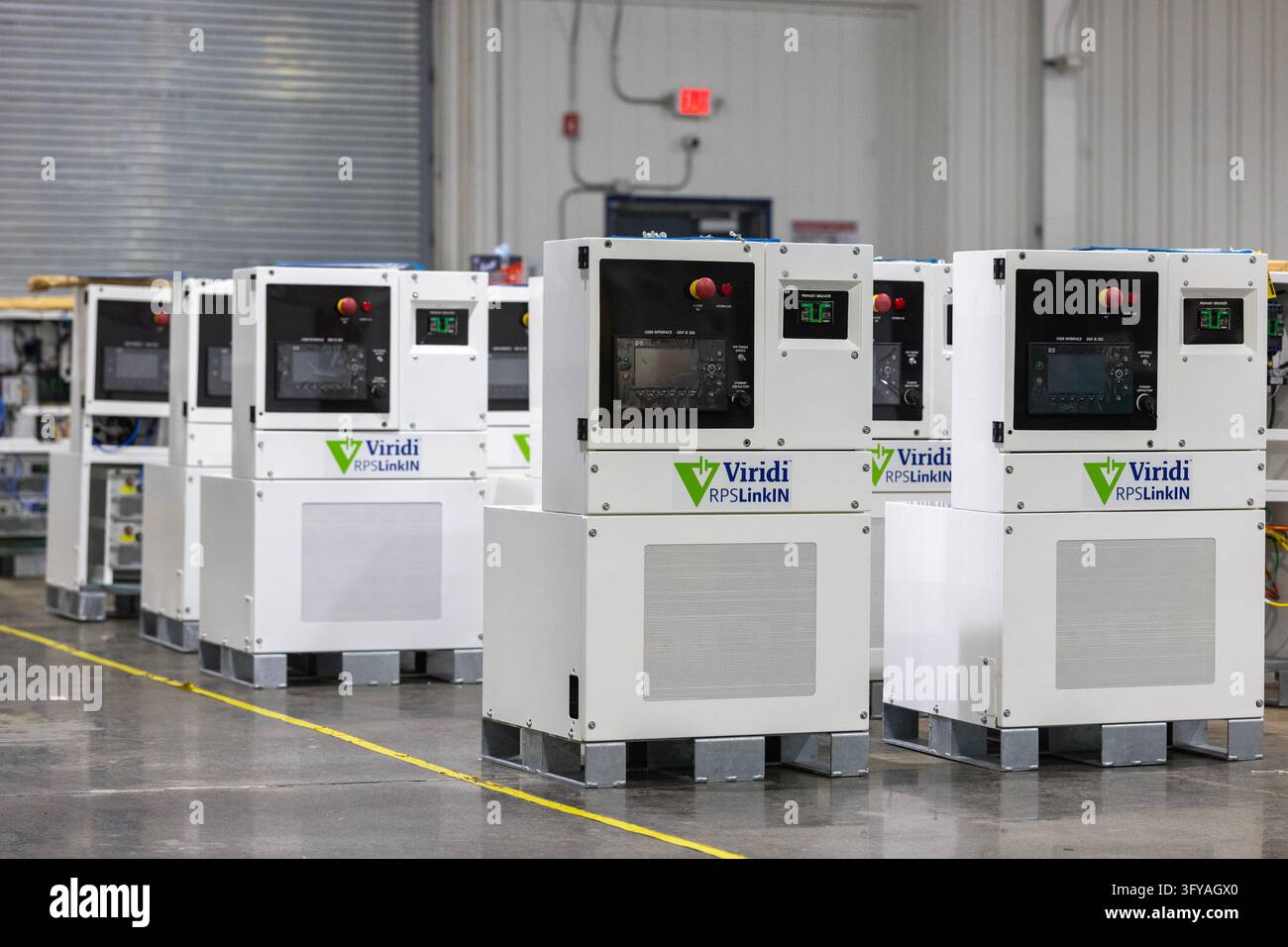 Storage System Image Viridi's lithium-ion battery energy storage systems sit in their ...