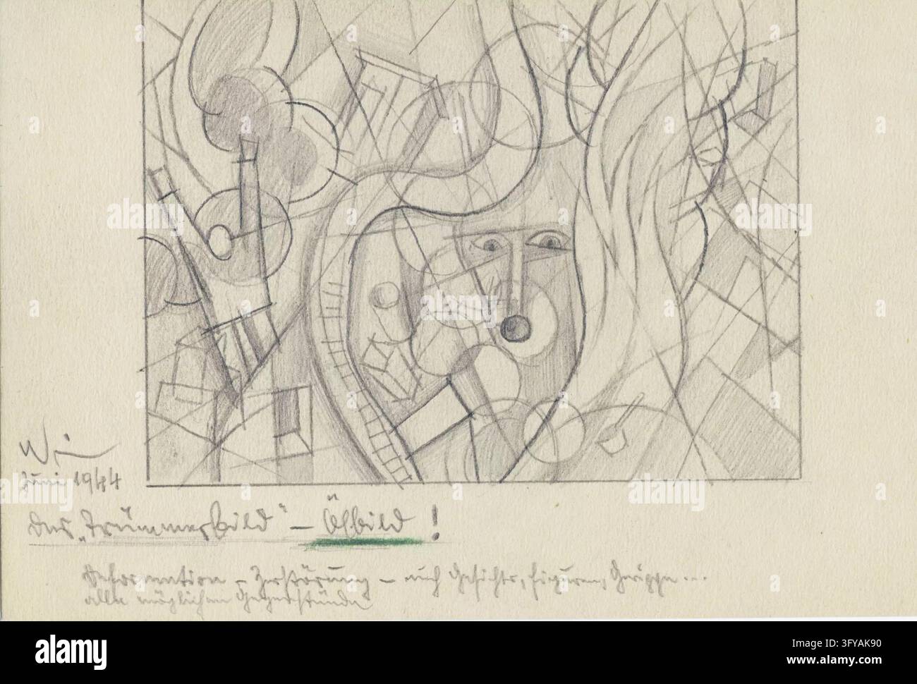 The Rubble Picture (Design), Karl Wiener (1901–1949), drawings, hand ...
