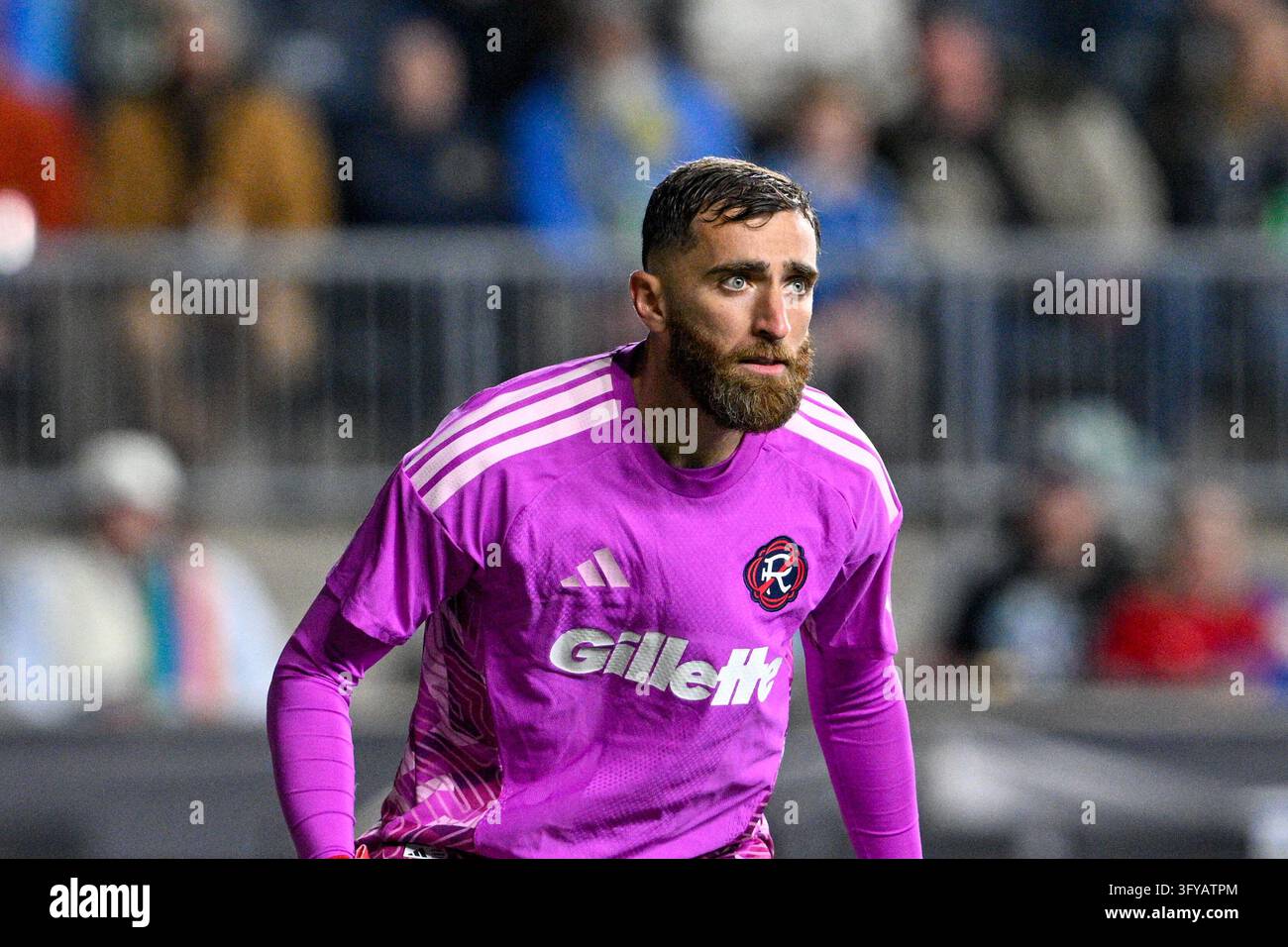 CHESTER, PA - OCTOBER 24: New England Revolution goalkeeper Matt Turner ...