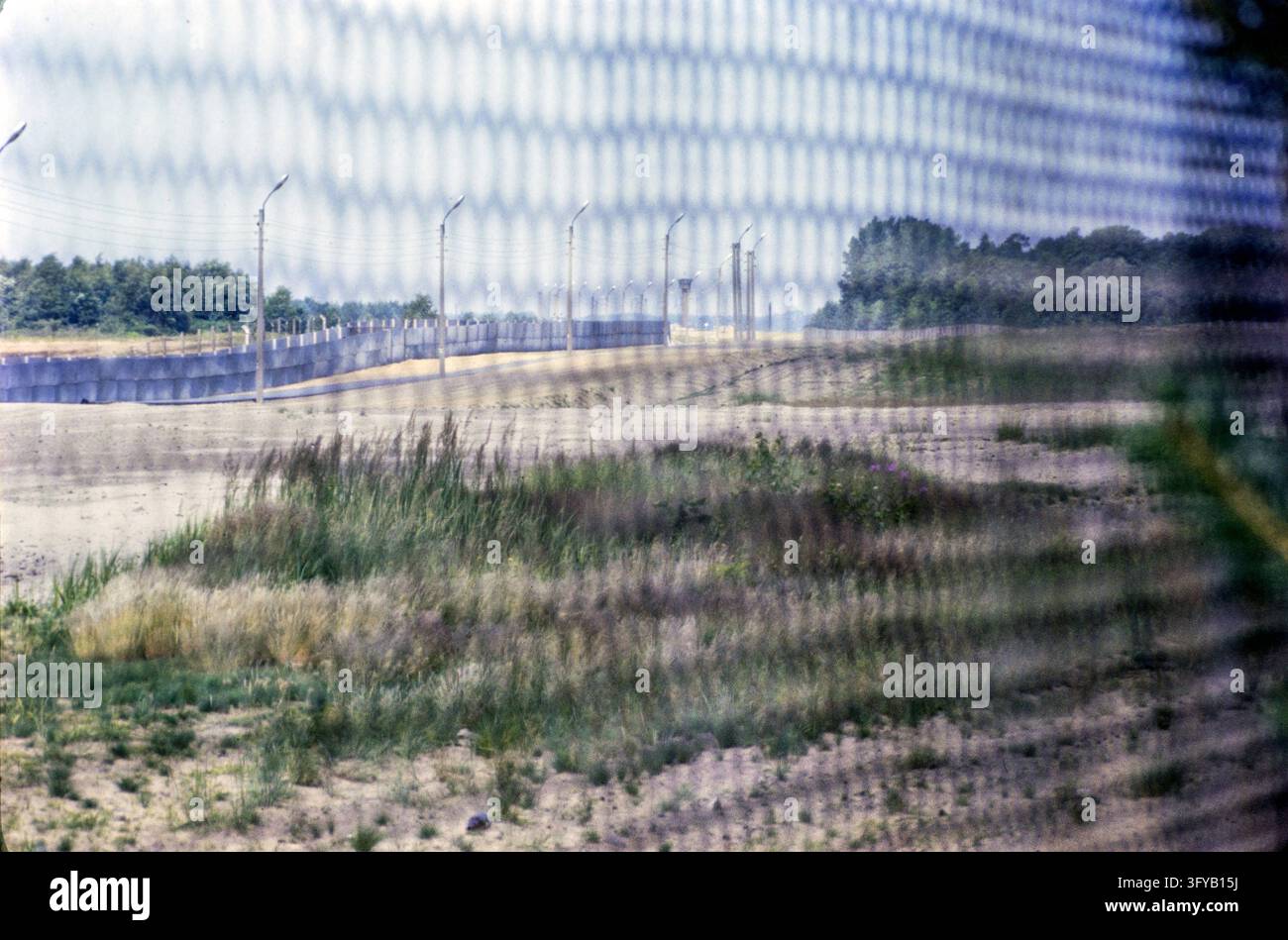 Border fortifications and death strip between east and west Germany ...