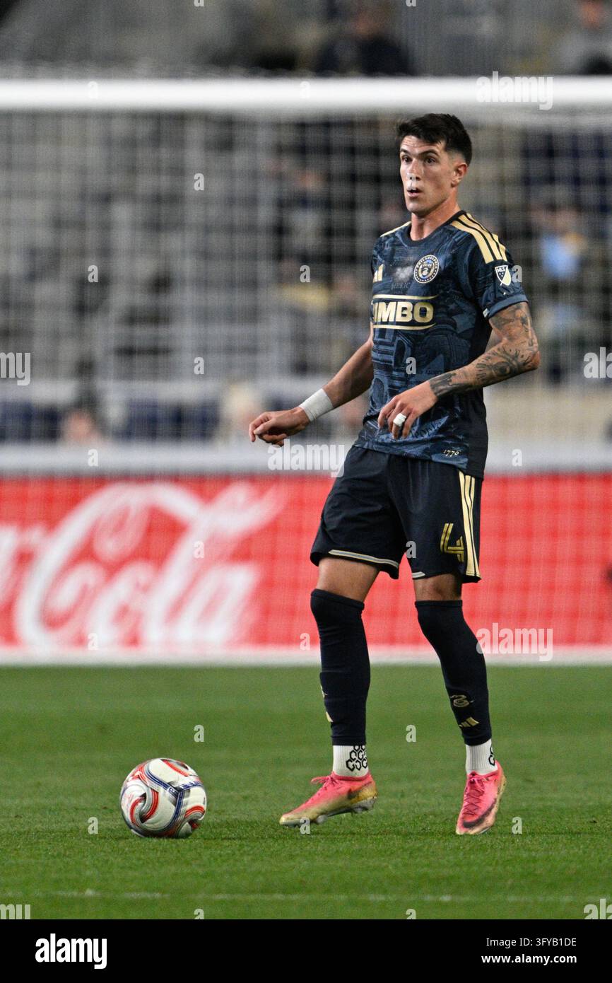 CHESTER, PA - OCTOBER 24: Philadelphia Union midfielder Jovan Lukic #4 ...