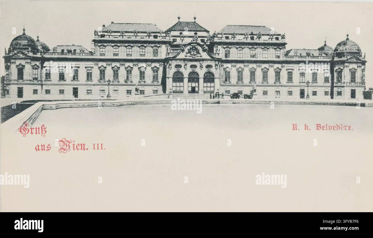 Large baroque palace facade stands centered hi-res stock photography ...