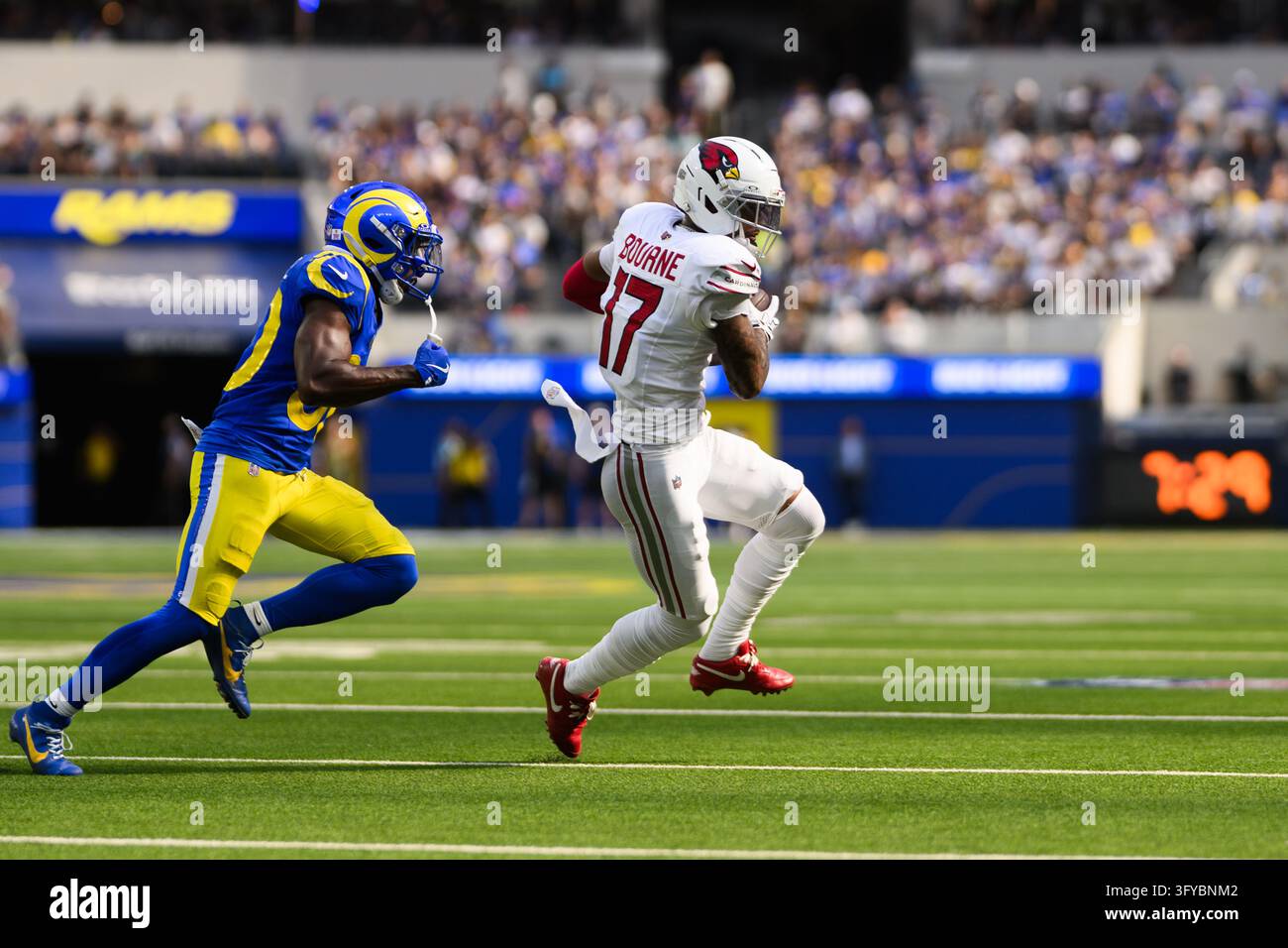 Arizona Cardinals wide receiver Kendrick Bourne (17) catches the ball ...