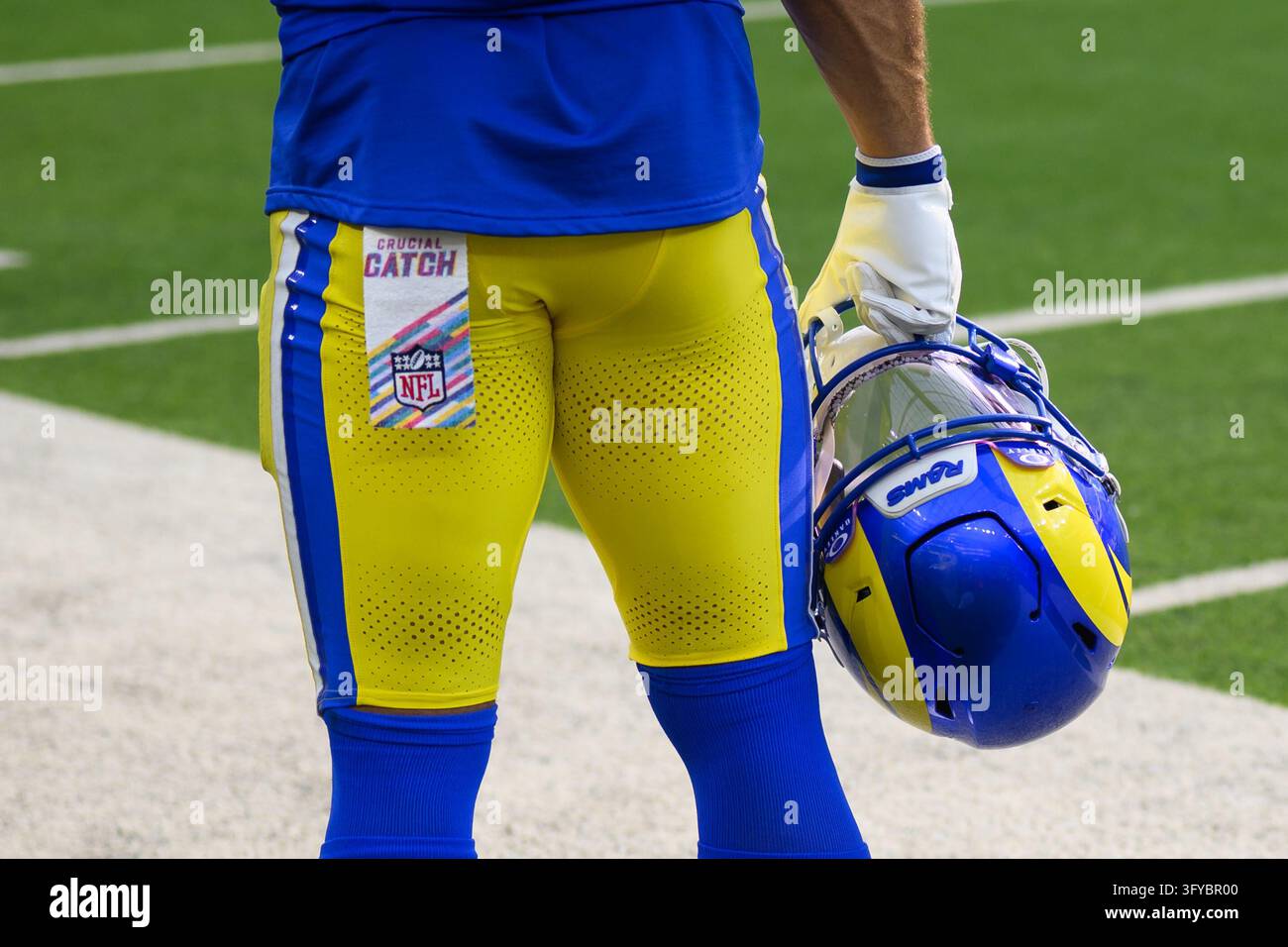 Los Angeles Rams wide receiver Jordan Whittington (88) wears Crucial ...