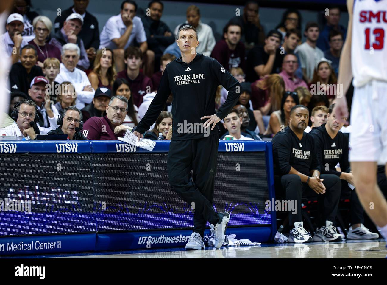 DALLAS, TX - OCTOBER 25: Texas A&M Aggies head coach Bucky McMillan ...