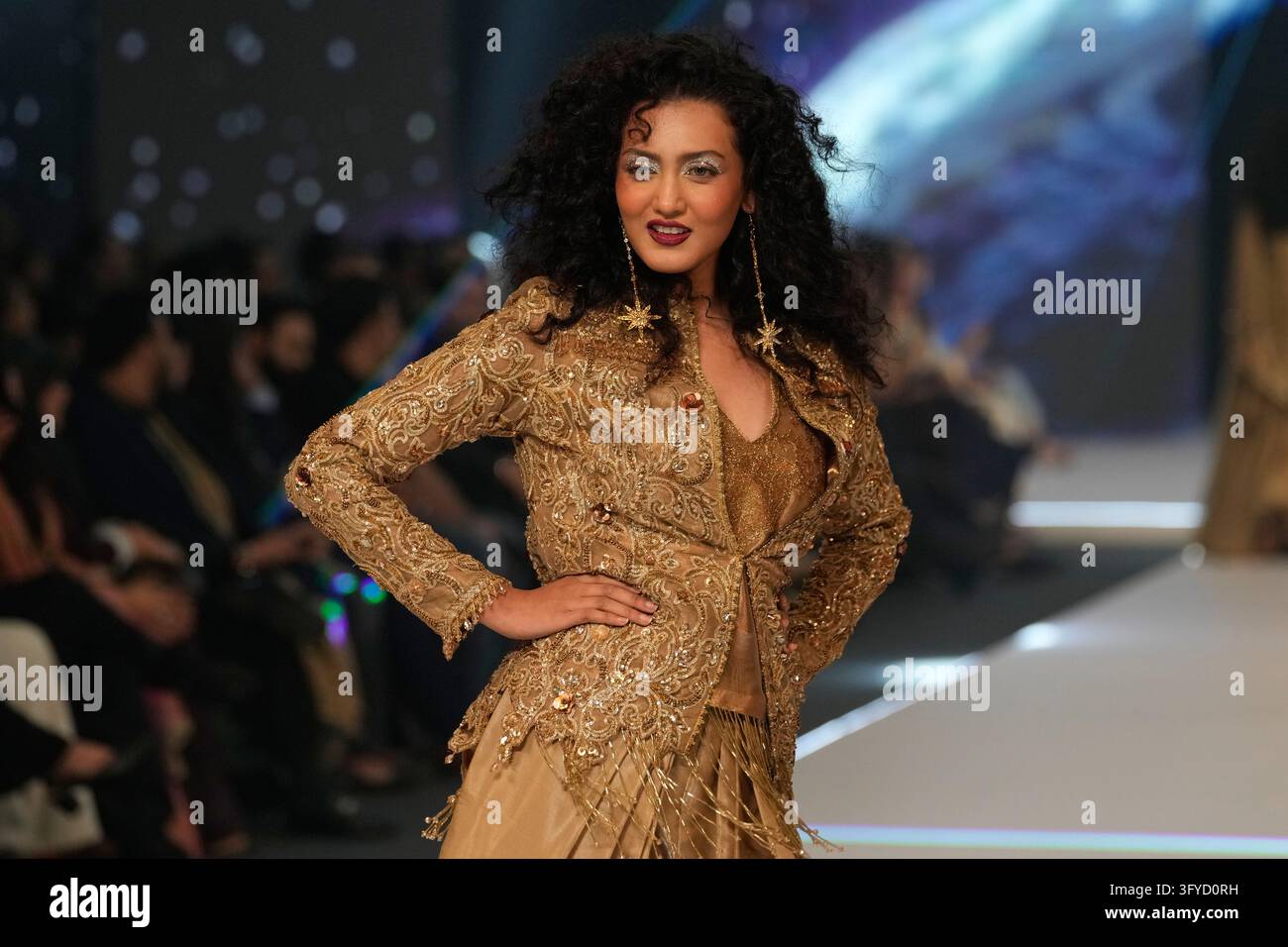 Hasan Model A model presents a creation by designer Hassan Sheheryar Yasin during ...