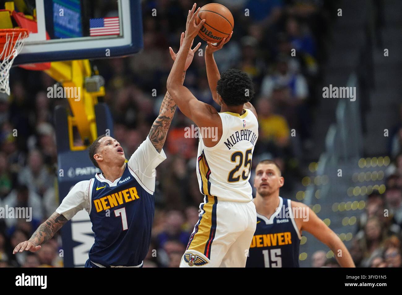New Orleans Pelicans forward Trey Murphy III (25) shoots for a basket ...