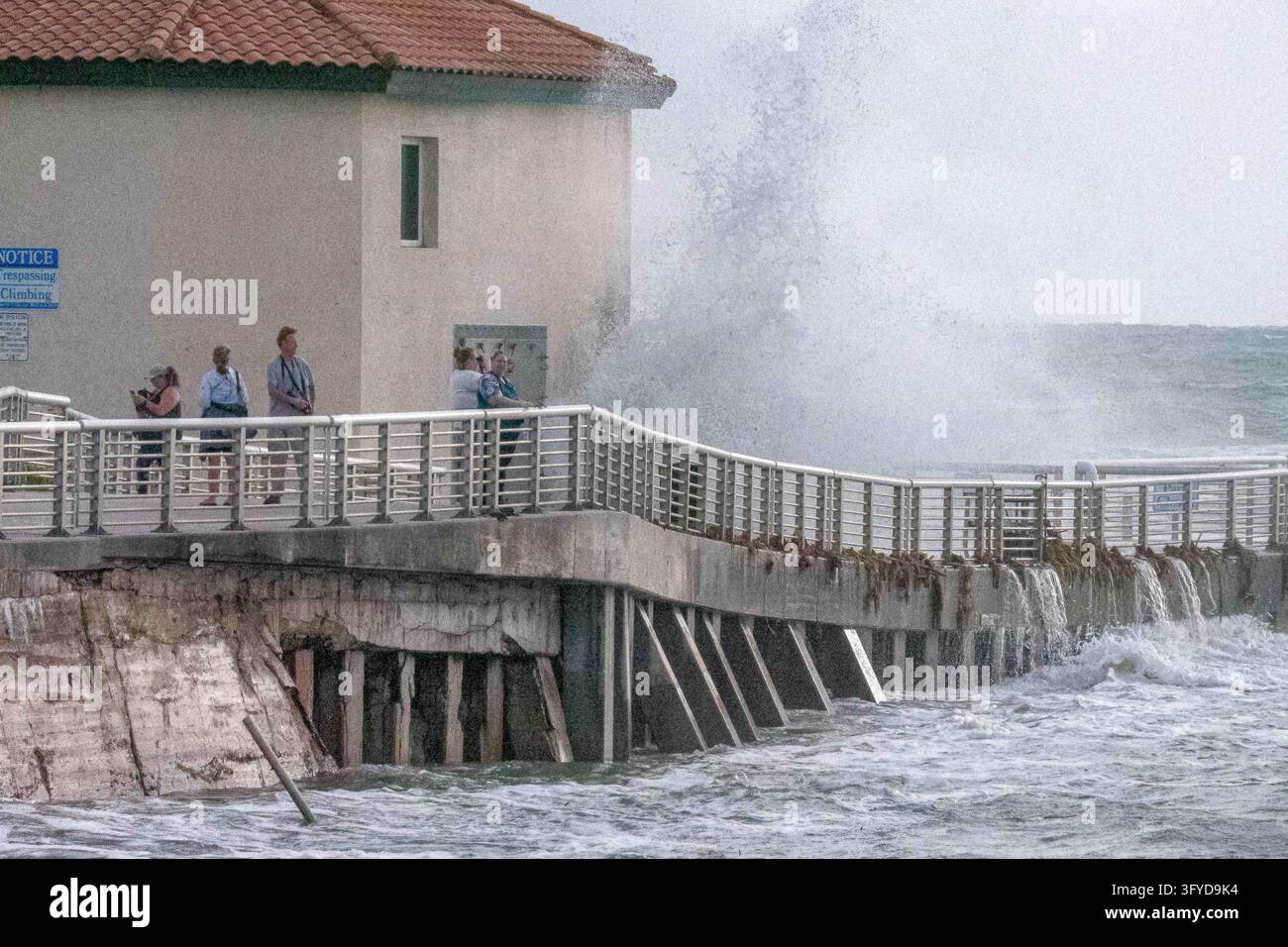 October 26, 2026, Ocean Ridge, Fl, USA: Spectators watch as a massive ...