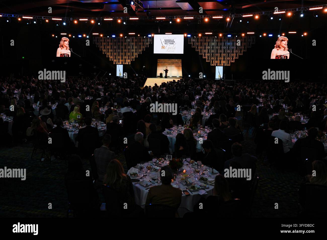 Taylor Swift speaks as she is inducted into the Nashville Songwriters ...