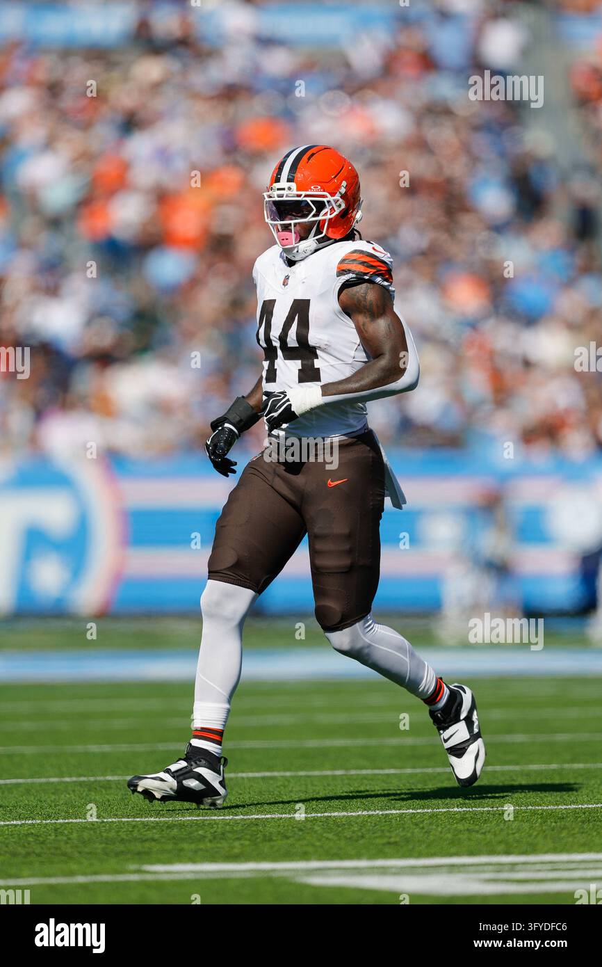 Cleveland Browns tight end Harold Fannin Jr. (44) runs in motion during ...
