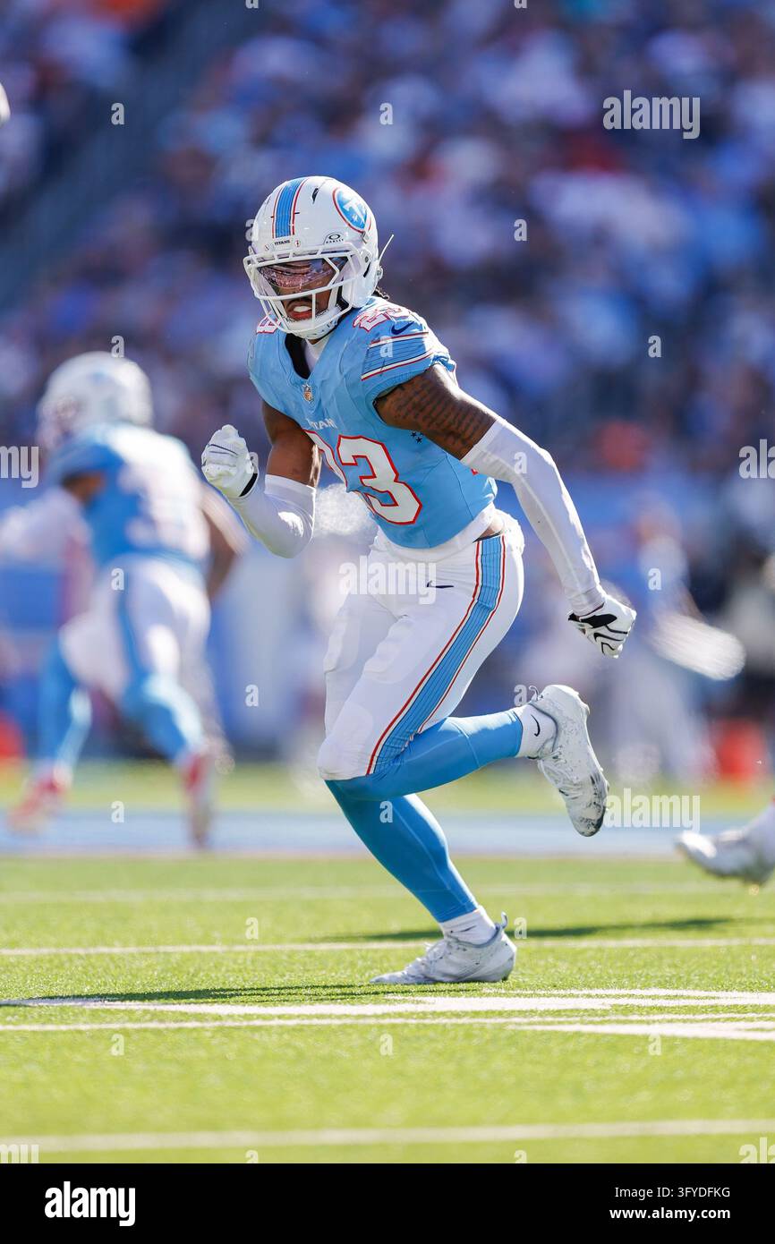 Tennessee Titans safety Kevin Winston Jr. (23) defends during the first ...