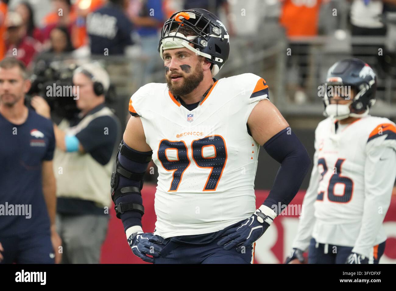 Denver Broncos defensive end Zach Allen (99) against the Arizona ...
