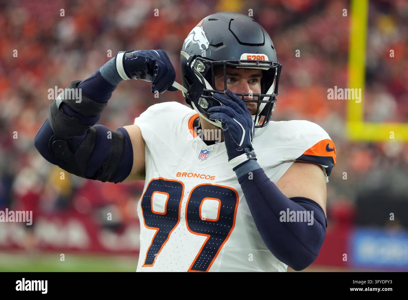 Denver Broncos defensive end Zach Allen (99) against the Arizona ...
