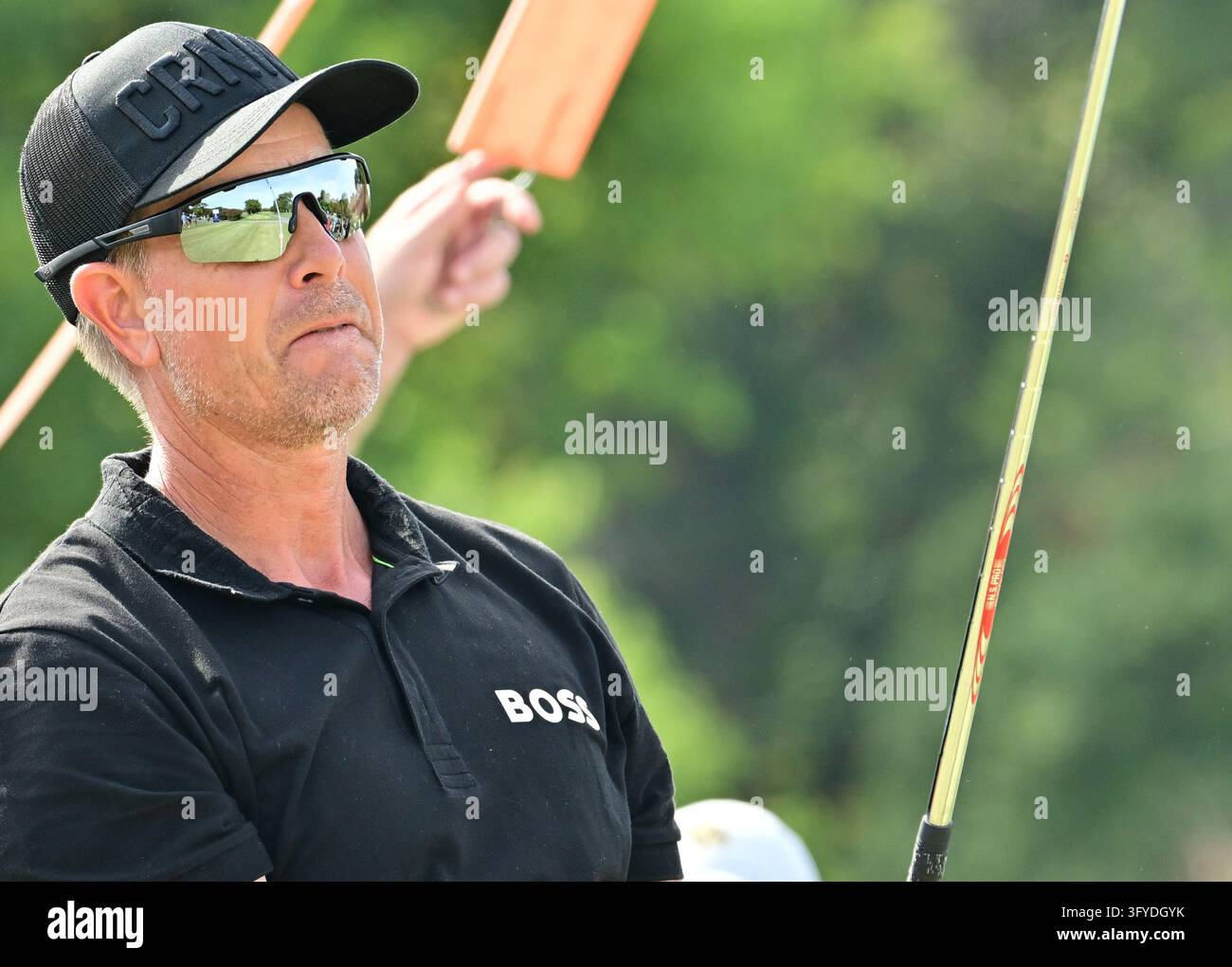 ST. LOUIS, MO - OCTOBER 25: Golfer Henrik Stenson watches his ball ...