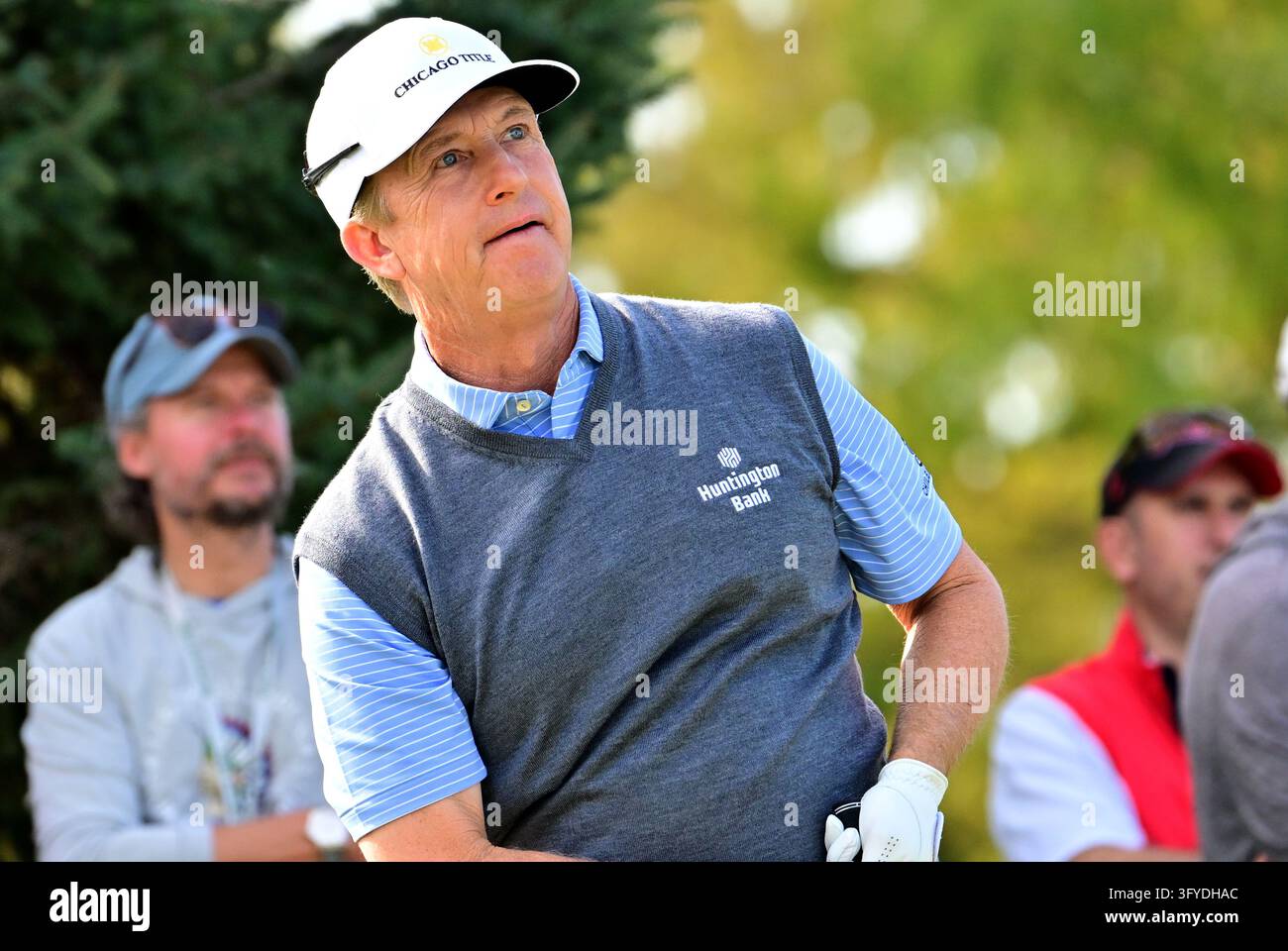ST. LOUIS, MO - OCTOBER 25: Golfer David Toms watches his ball after ...