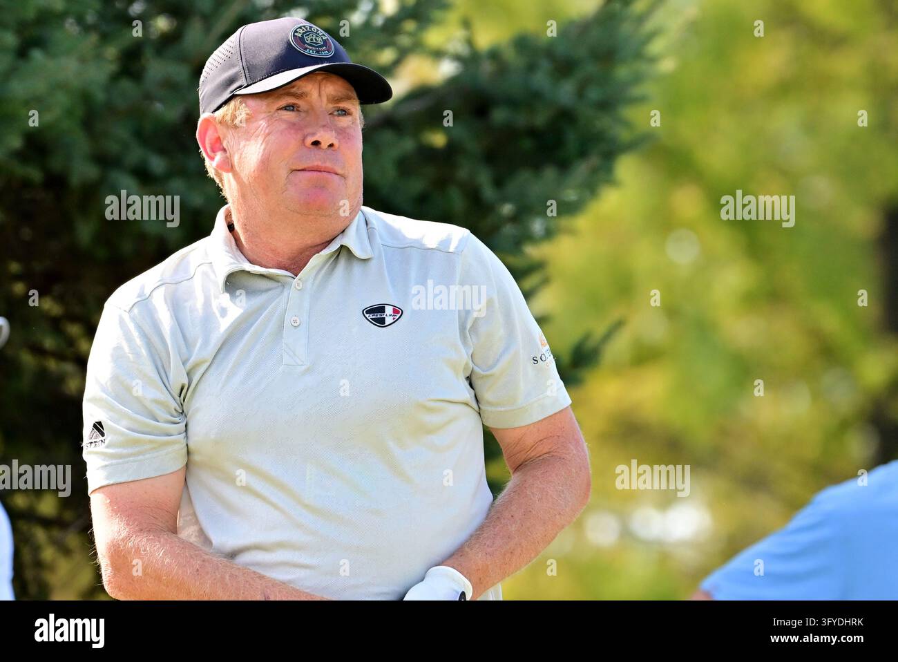 ST. LOUIS, MO - OCTOBER 25: Golfer Steve Allan of Australia watches his ...