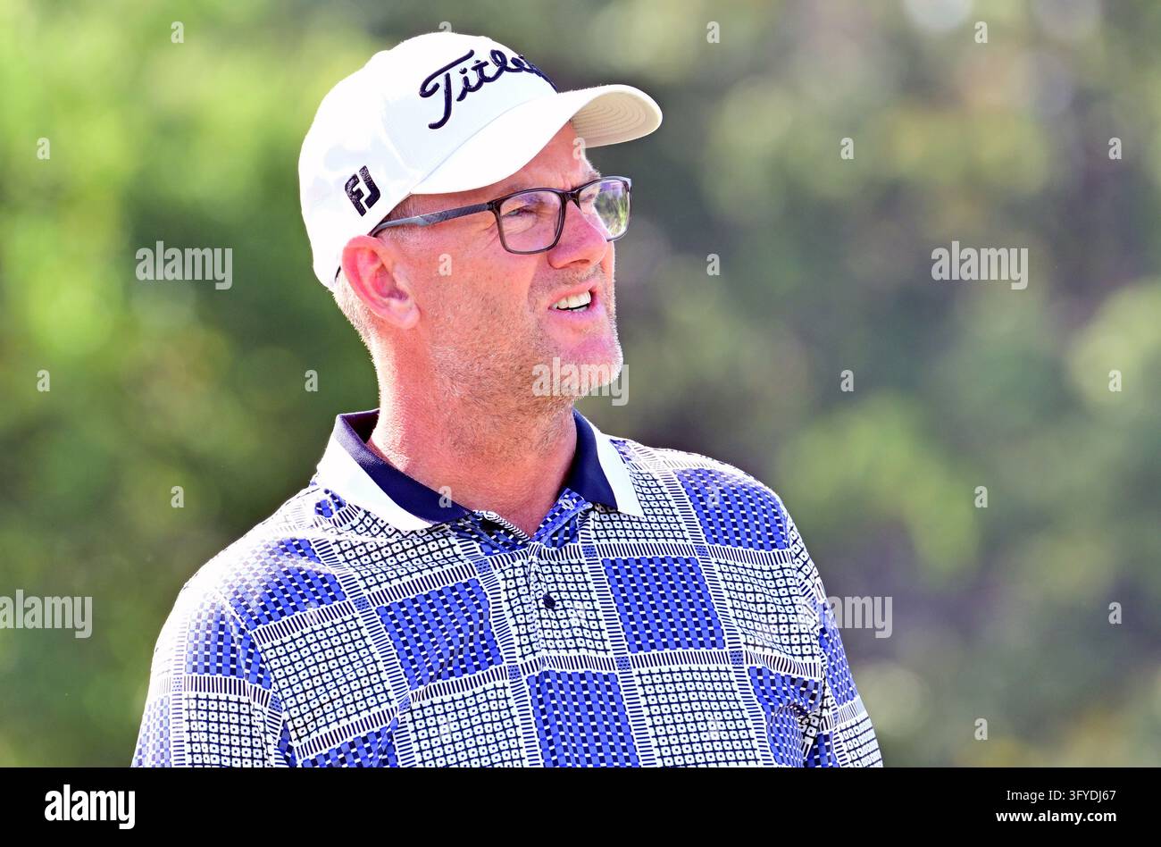ST. LOUIS, MO - OCTOBER 25: Golfer Robert Karlsson of Sweden watches ...