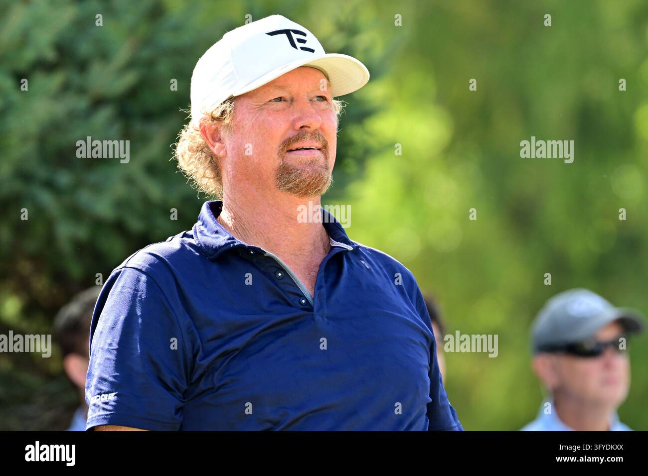 ST. LOUIS, MO - OCTOBER 25: Golfer Tim Petrovic watches his ball after ...