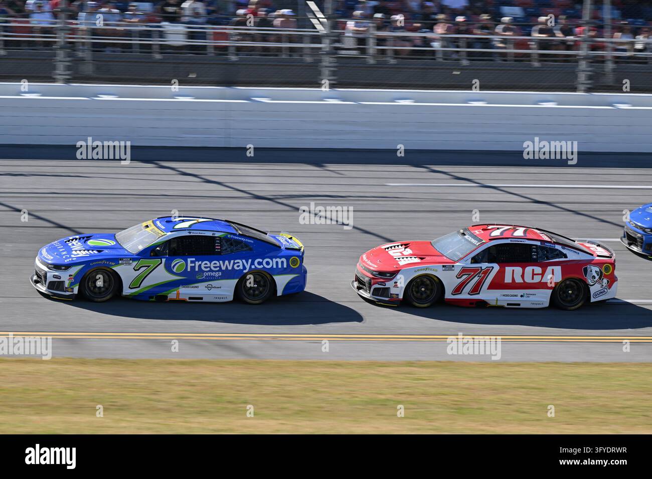 TALLADEGA, AL - OCTOBER 25: Daniel Suarez (#7 Spire Motorsports Freeway ...