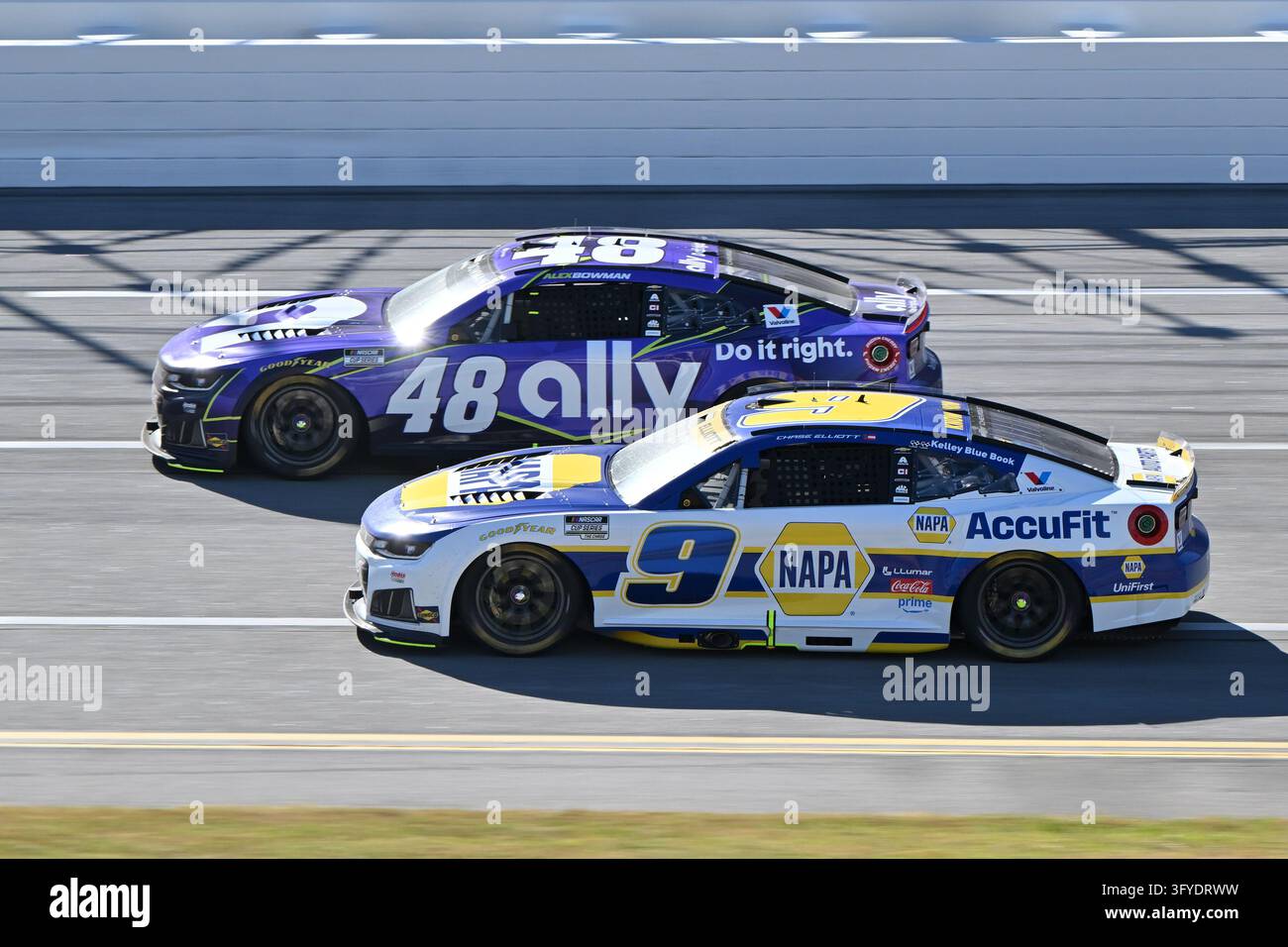 TALLADEGA, AL - OCTOBER 25: Teammates Chase Elliott (#9 Hendrick ...