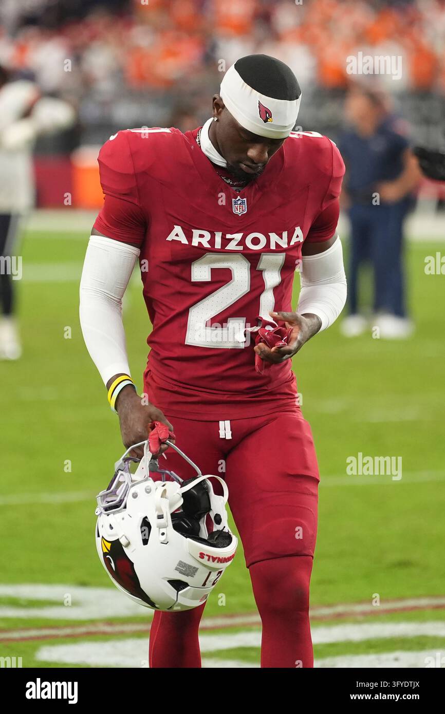 No Loss Vector Arizona Cardinals cornerback Garrett Williams walks off the field after ...