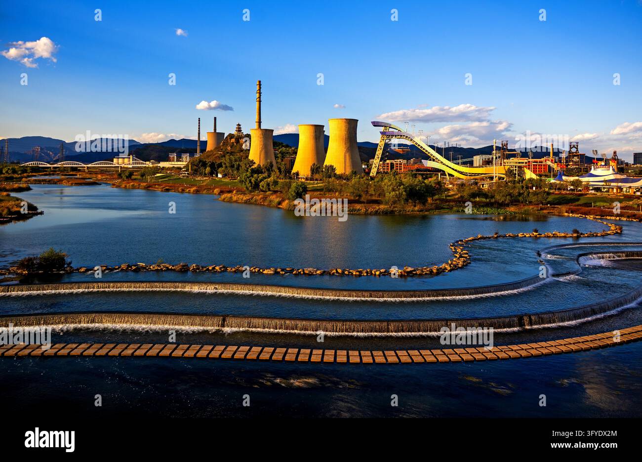 Urban Rivers Photography Industrial heritage blends with autumn wetland scenery along the ...