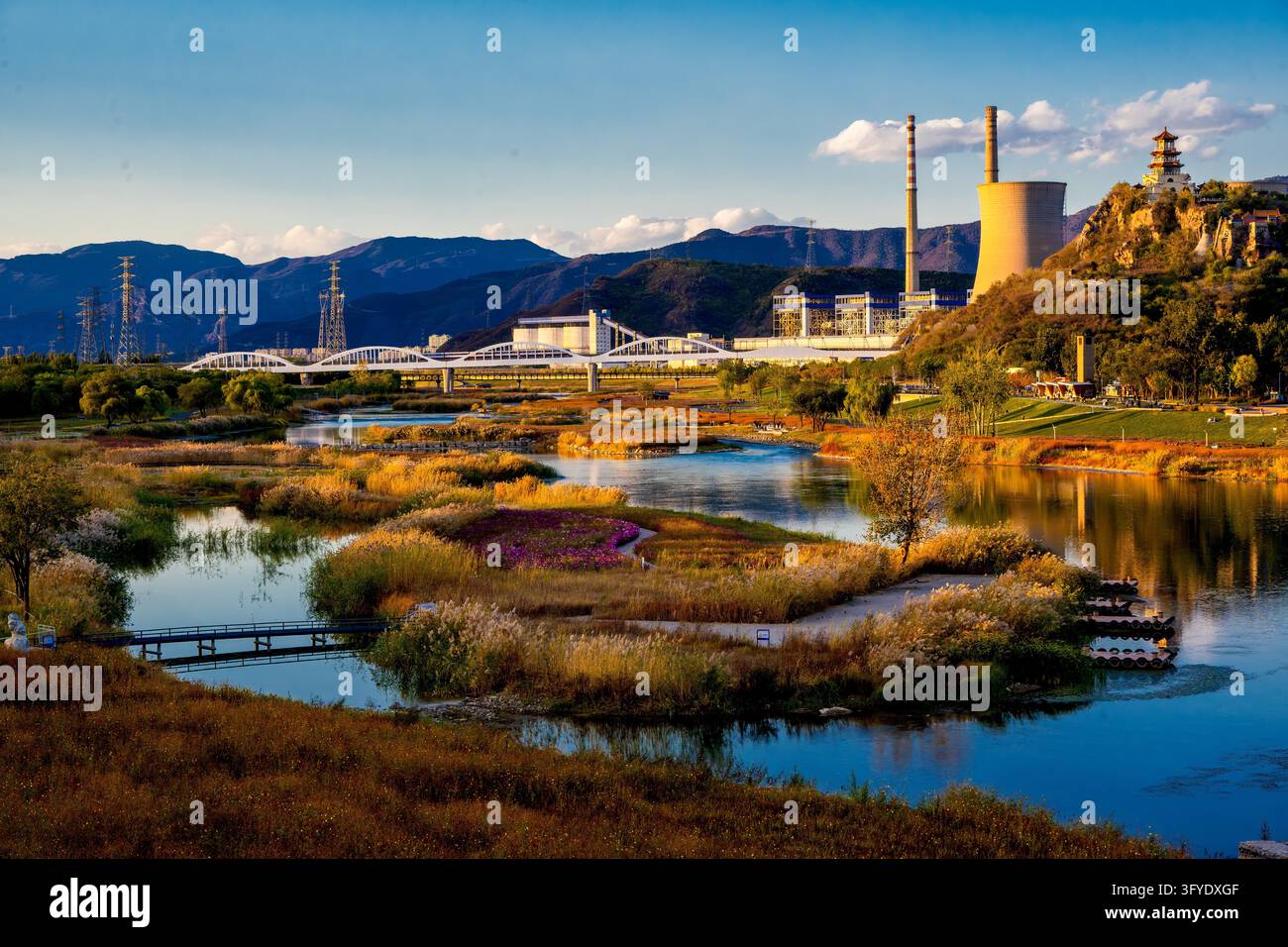 Urban Rivers Photography Industrial heritage blends with autumn wetland scenery along the ...