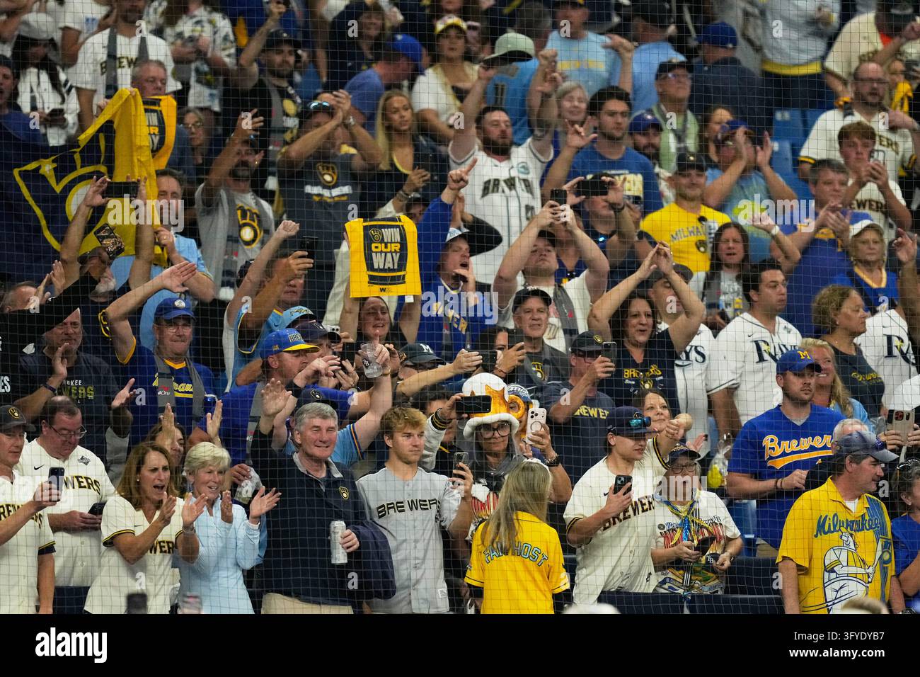 Fans react after Game 3 of baseball's World Series, Monday, Oct. 26 ...