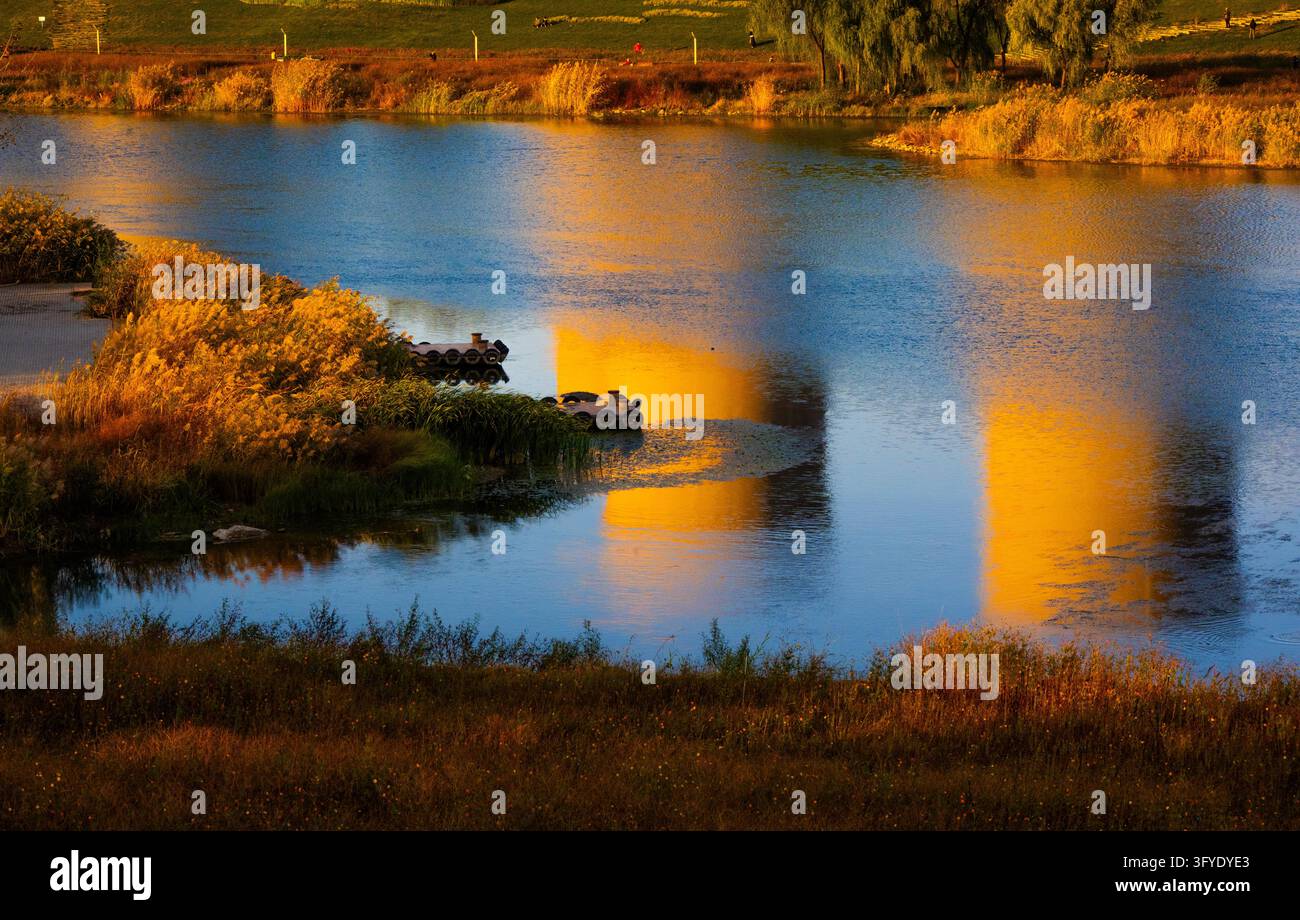 Urban Rivers Photography Industrial heritage blends with autumn wetland scenery along the ...