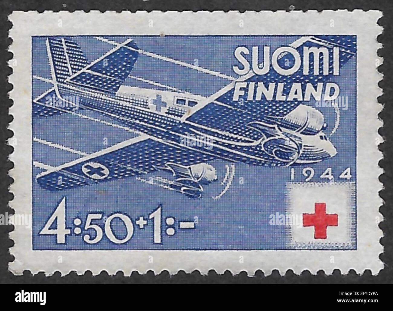 1944 finland red cross aircraft stamp hi-res stock photography and ...