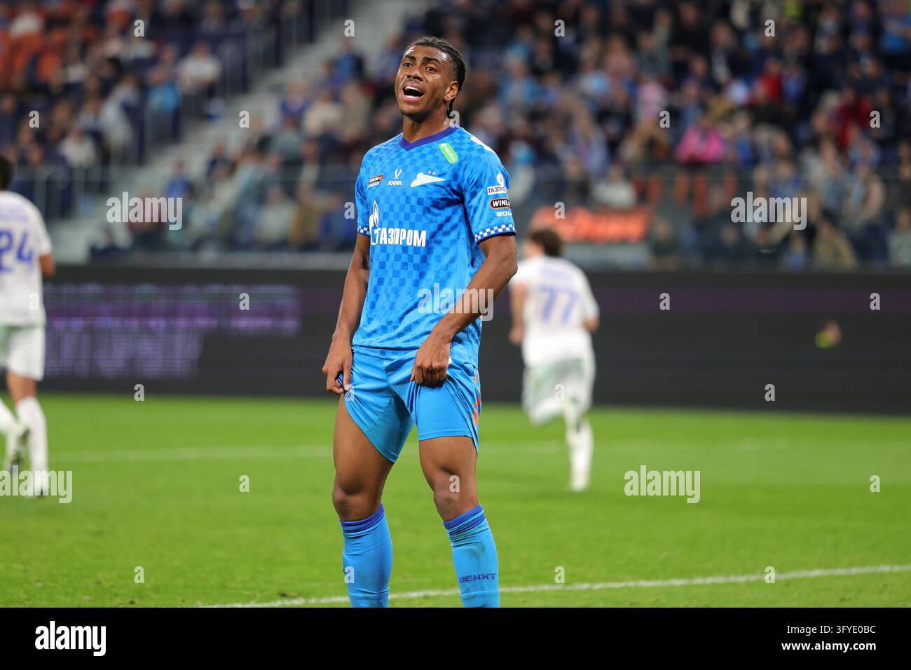 Felipe Augusto ( 9) of Zenit seen during the Russian Premier League ...