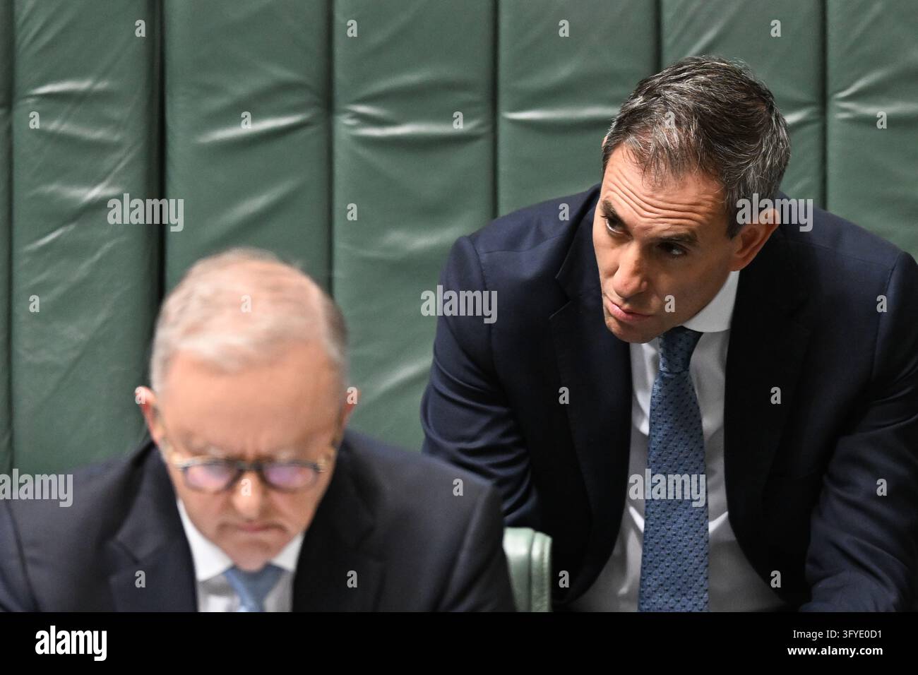 Australian Prime Minister Anthony Albanese and Australian Treasurer Jim ...