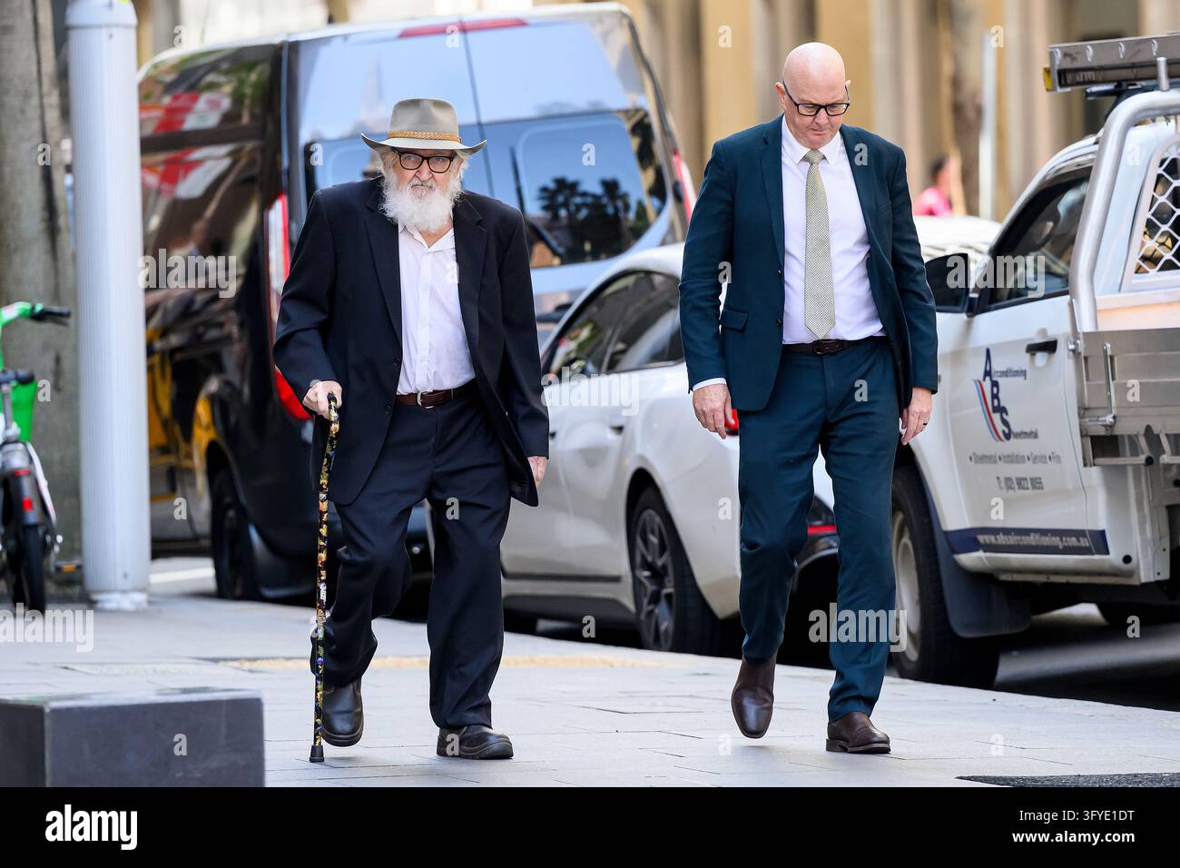 Aaron Govendir (left) during a break at the NSW Supreme Court, in ...