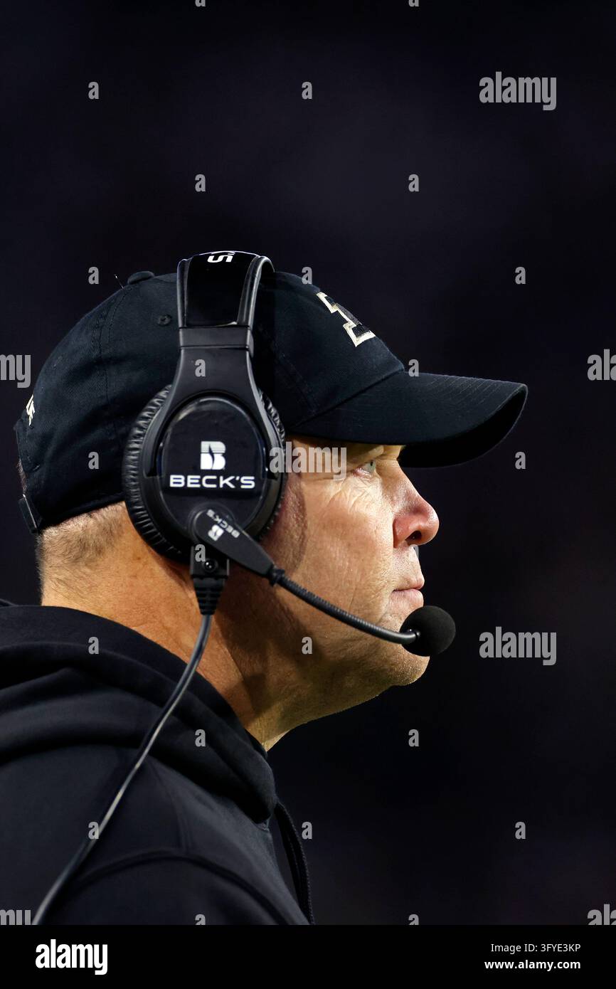 WEST LAFAYETTE, IN - OCTOBER 16: Head. Coach Barry Odom of the Purdue ...