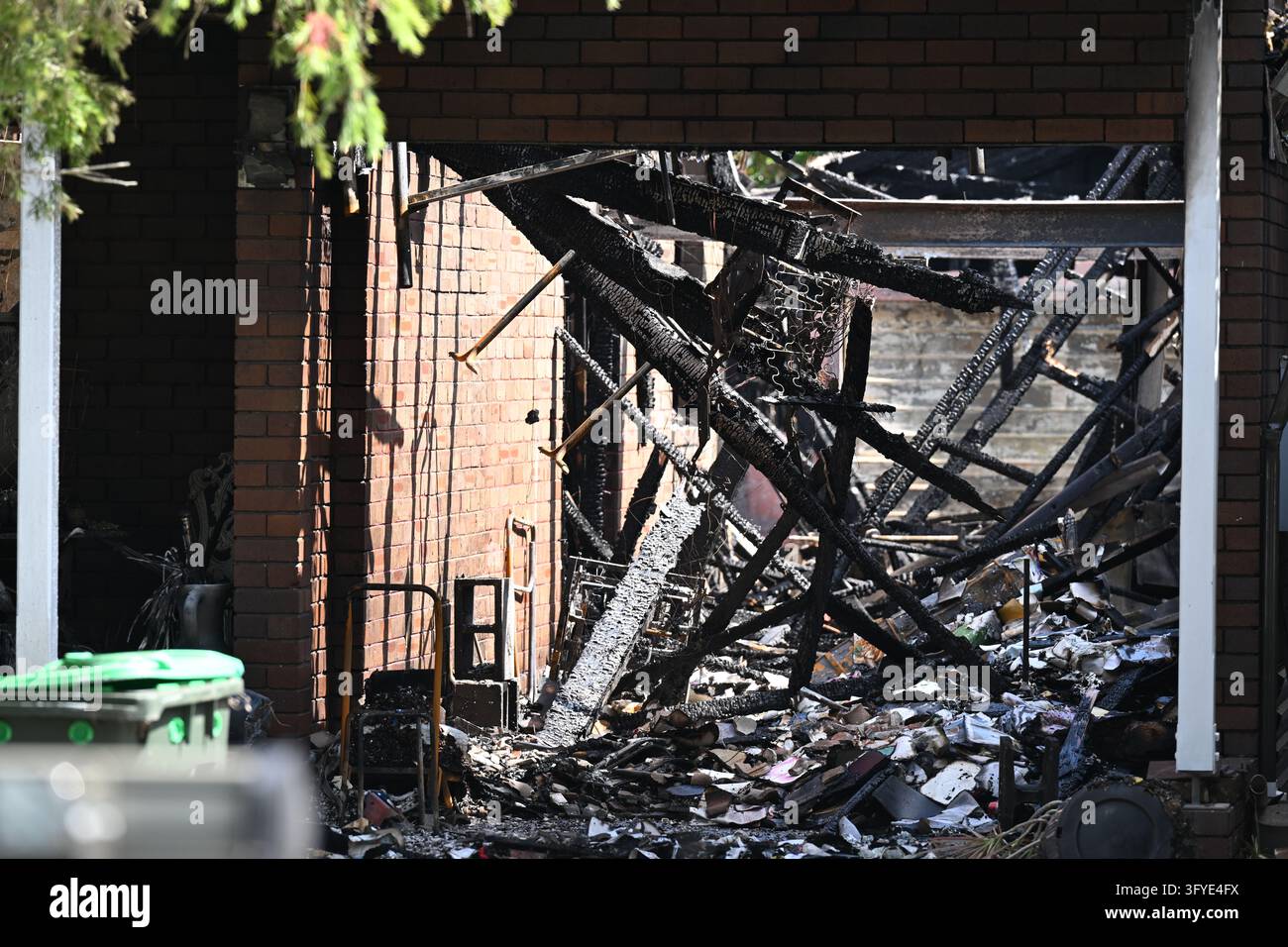 Police and Fire and Rescue officers at the scene of a suspicious house ...