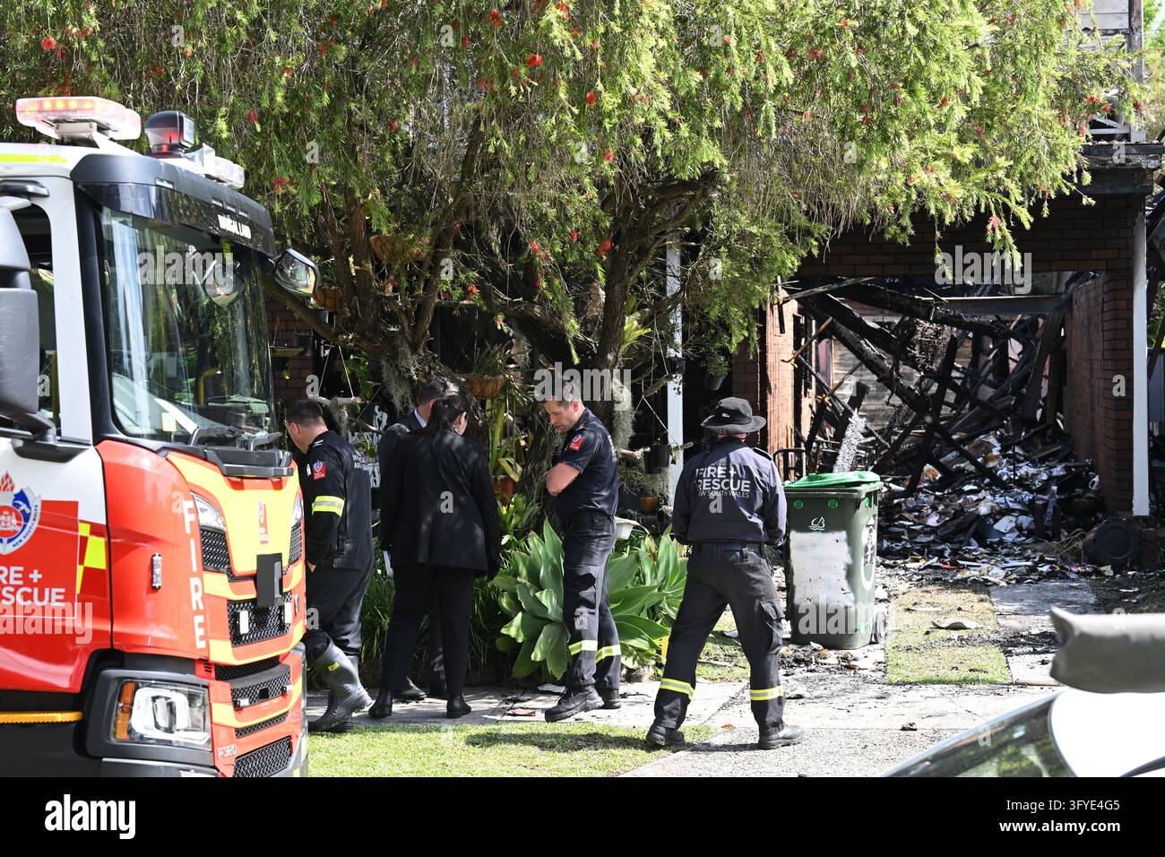 Police and Fire and Rescue officers at the scene of a suspicious house ...