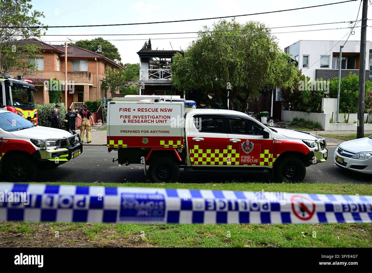 Police and Fire and Rescue officers at the scene of a suspicious house ...