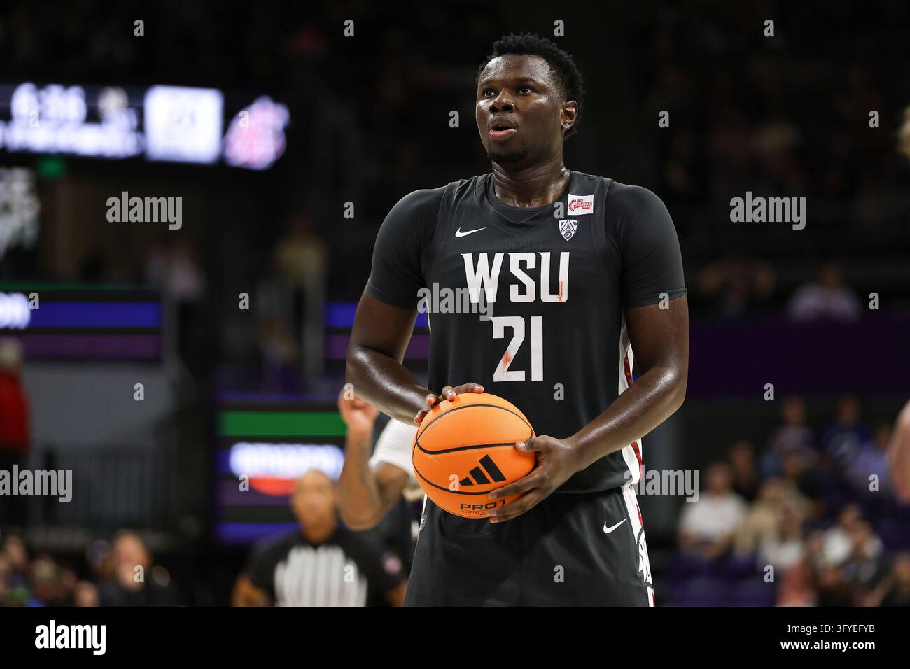 SEATTLE, WA - OCTOBER 25: Ladji Dembele #21 of the Washington State ...