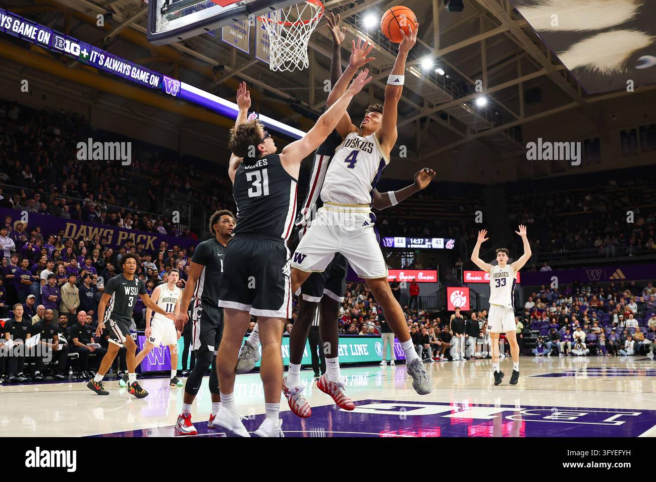 SEATTLE, WA - OCTOBER 25: Jasir Rencher #4 of the Washington Huskies ...