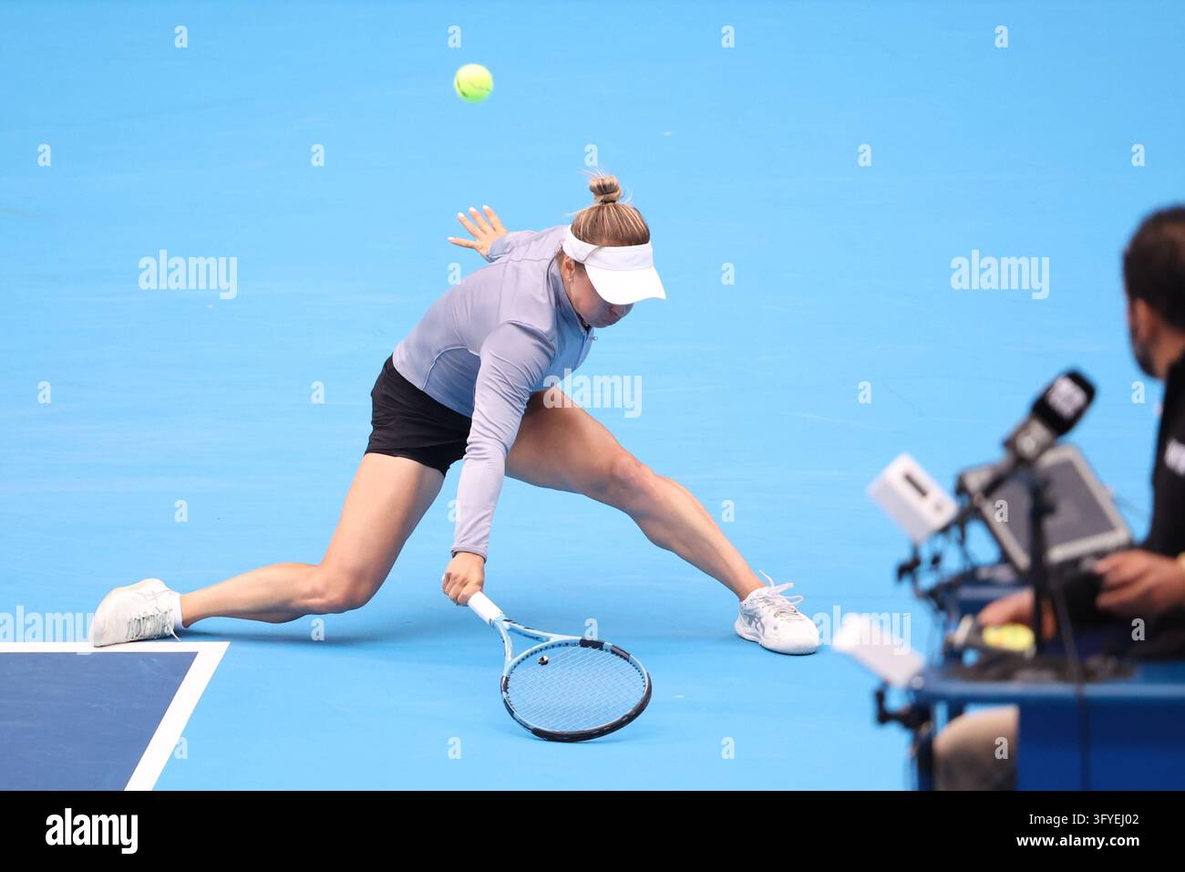 October 27, 2026, Tokyo, Japan: Yulia PUTINTSEVA (KAZ) returns a shot ...