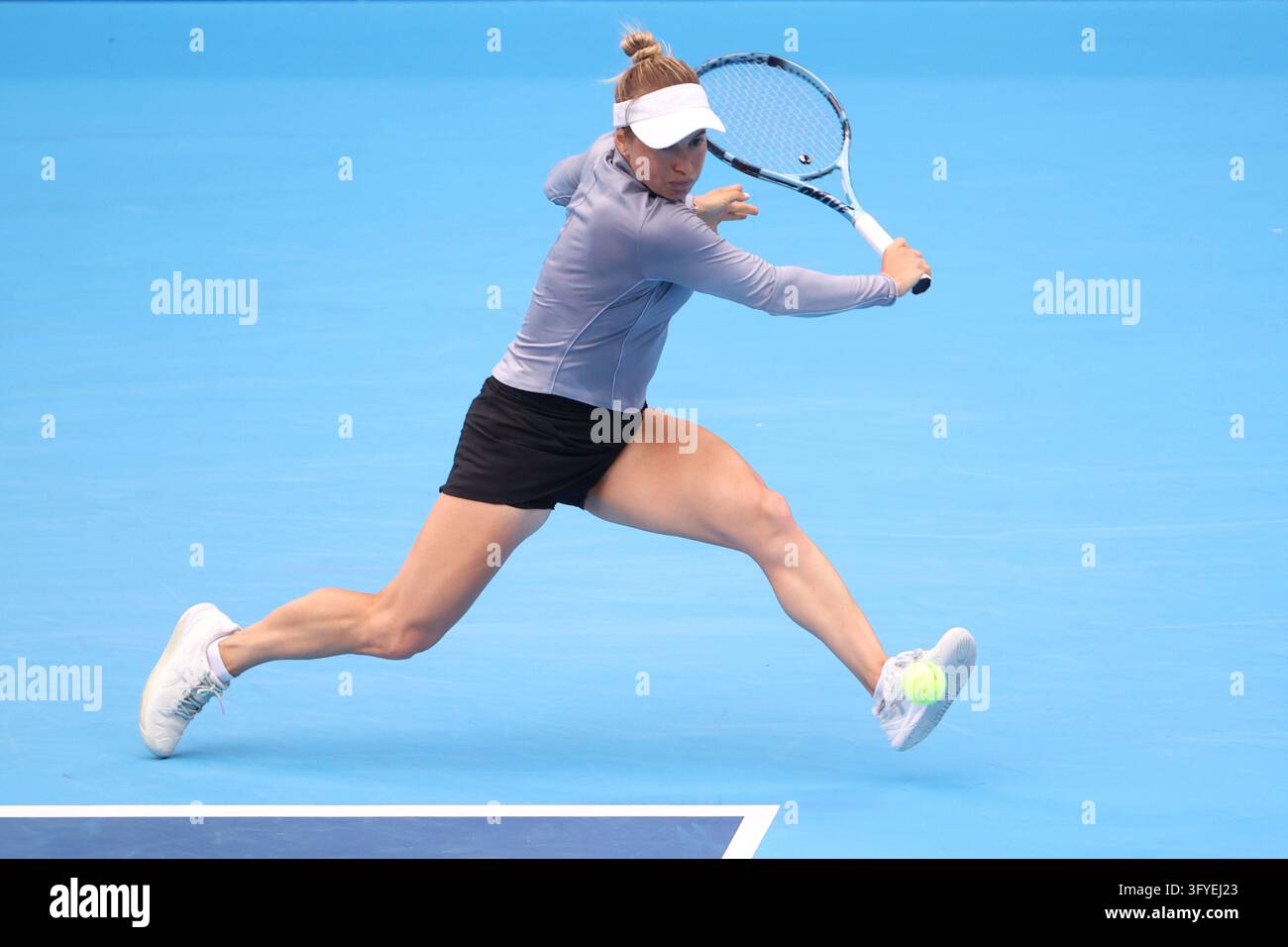 October 27, 2026, Tokyo, Japan: Yulia PUTINTSEVA (KAZ) returns a shot ...
